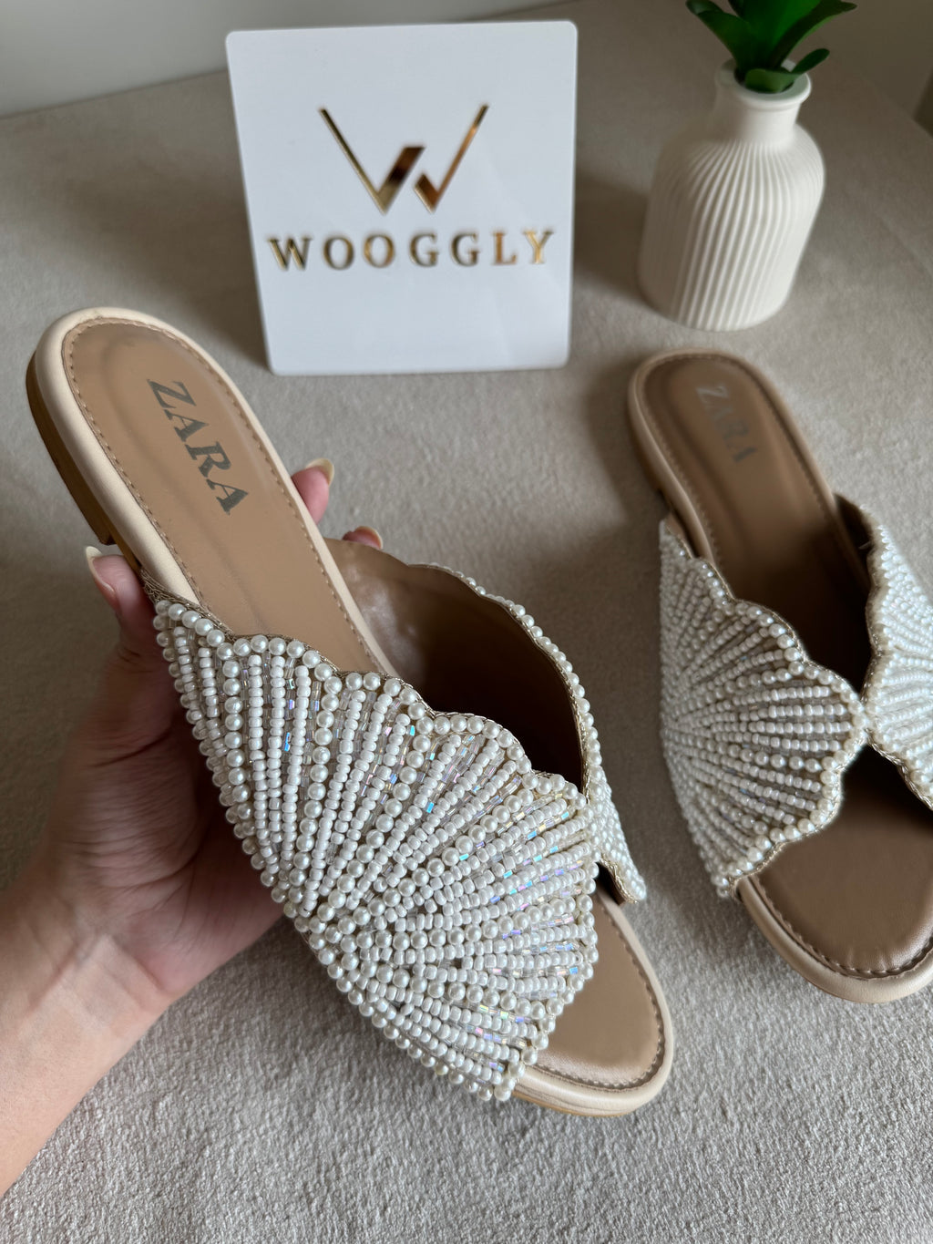Viral Zara Slides - Cream