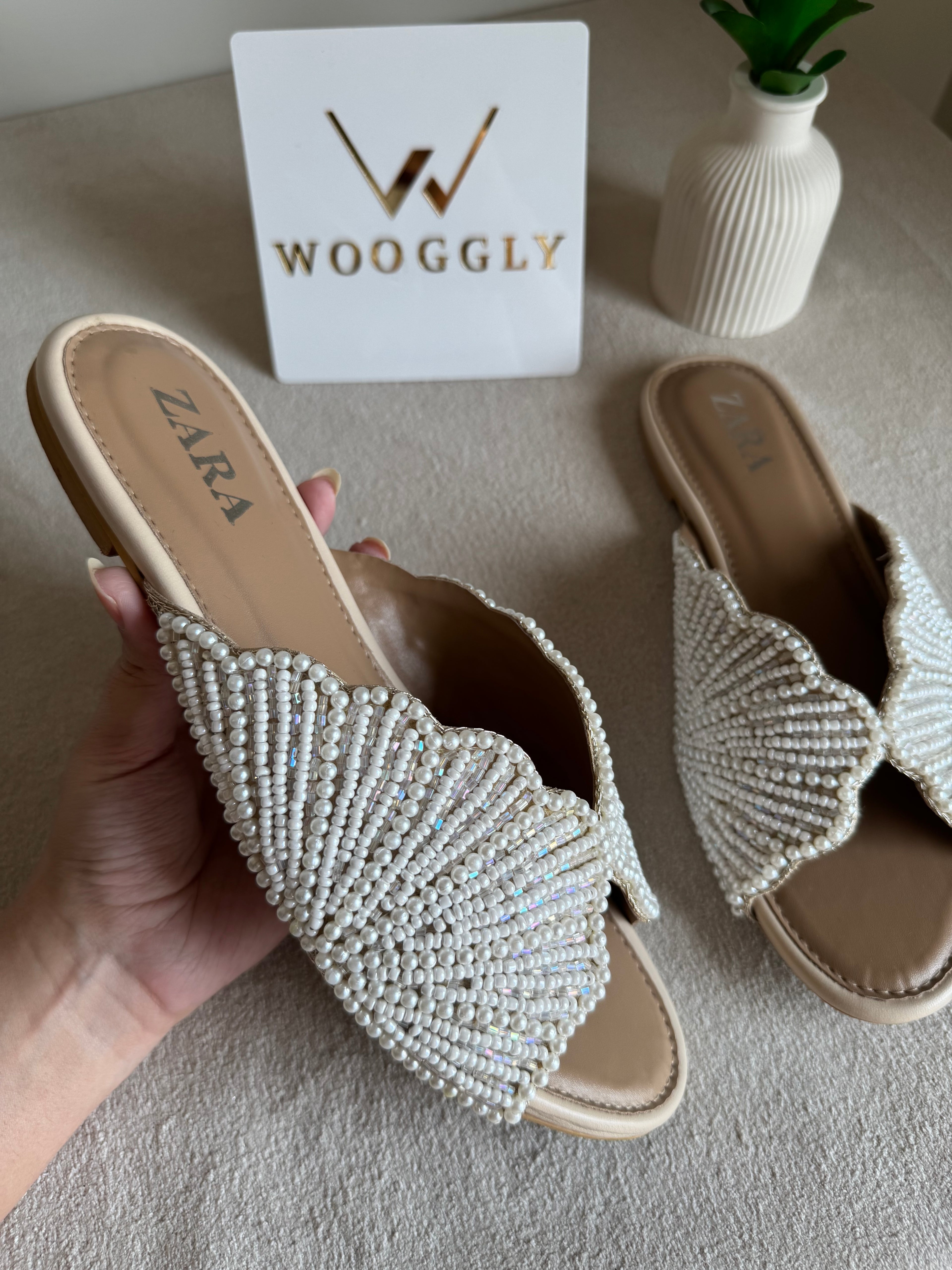 Viral Zara Slides - Cream