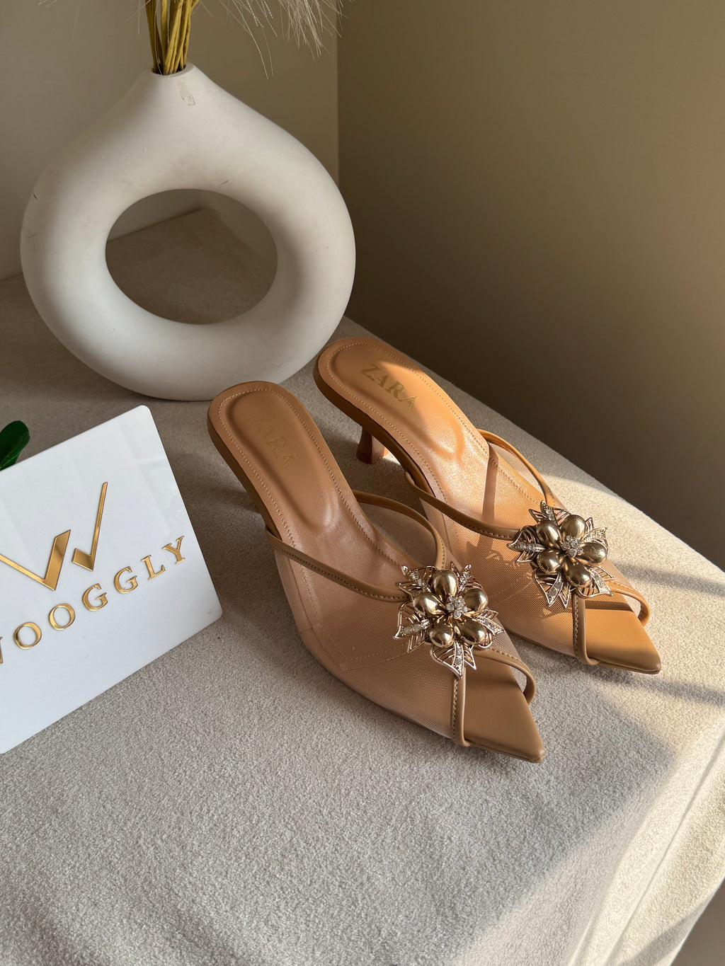 Zara Vogue Heels - Beige