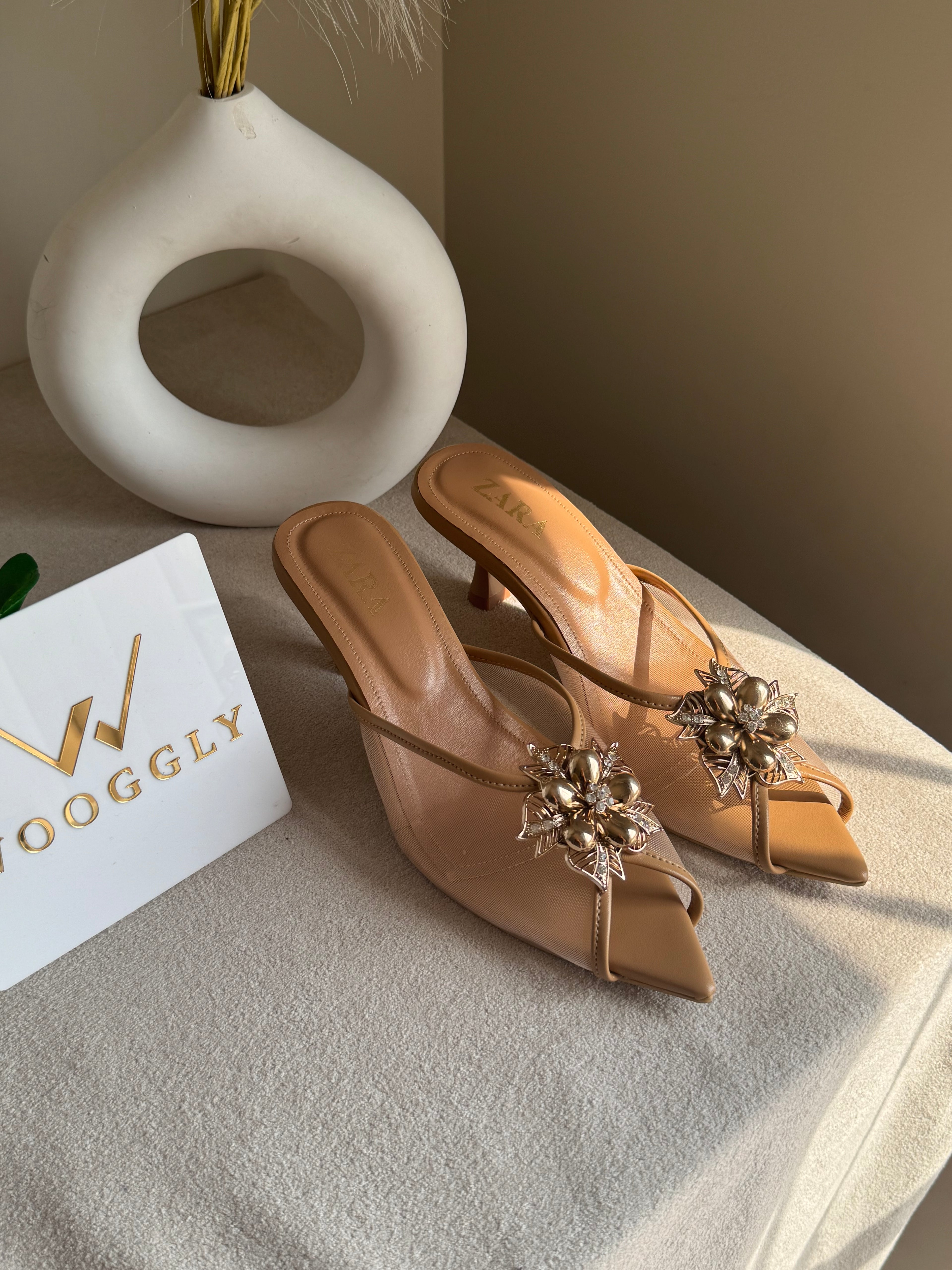 Zara Vogue Heels - Beige