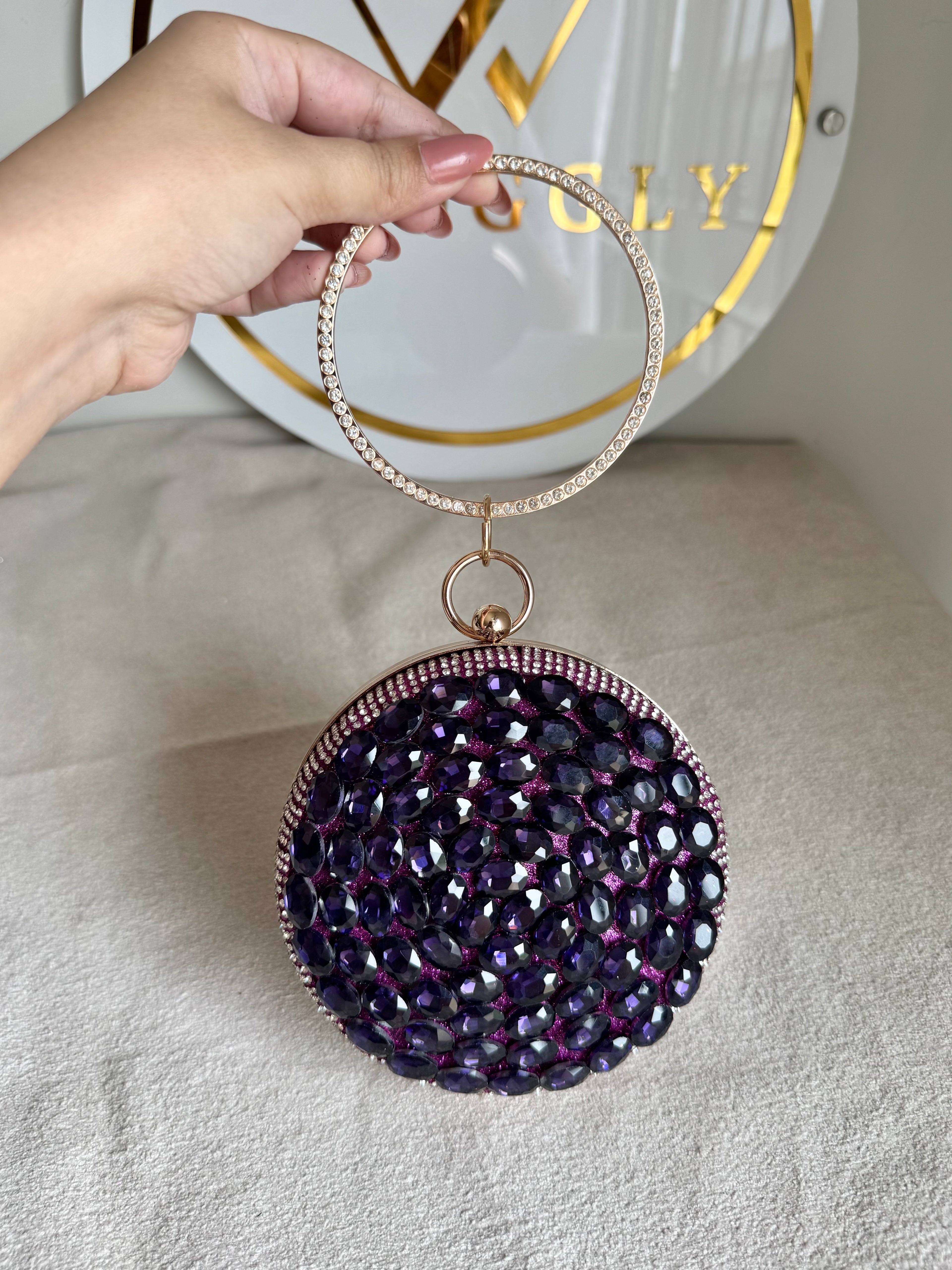 Sugar Plum Clutch - Magenta