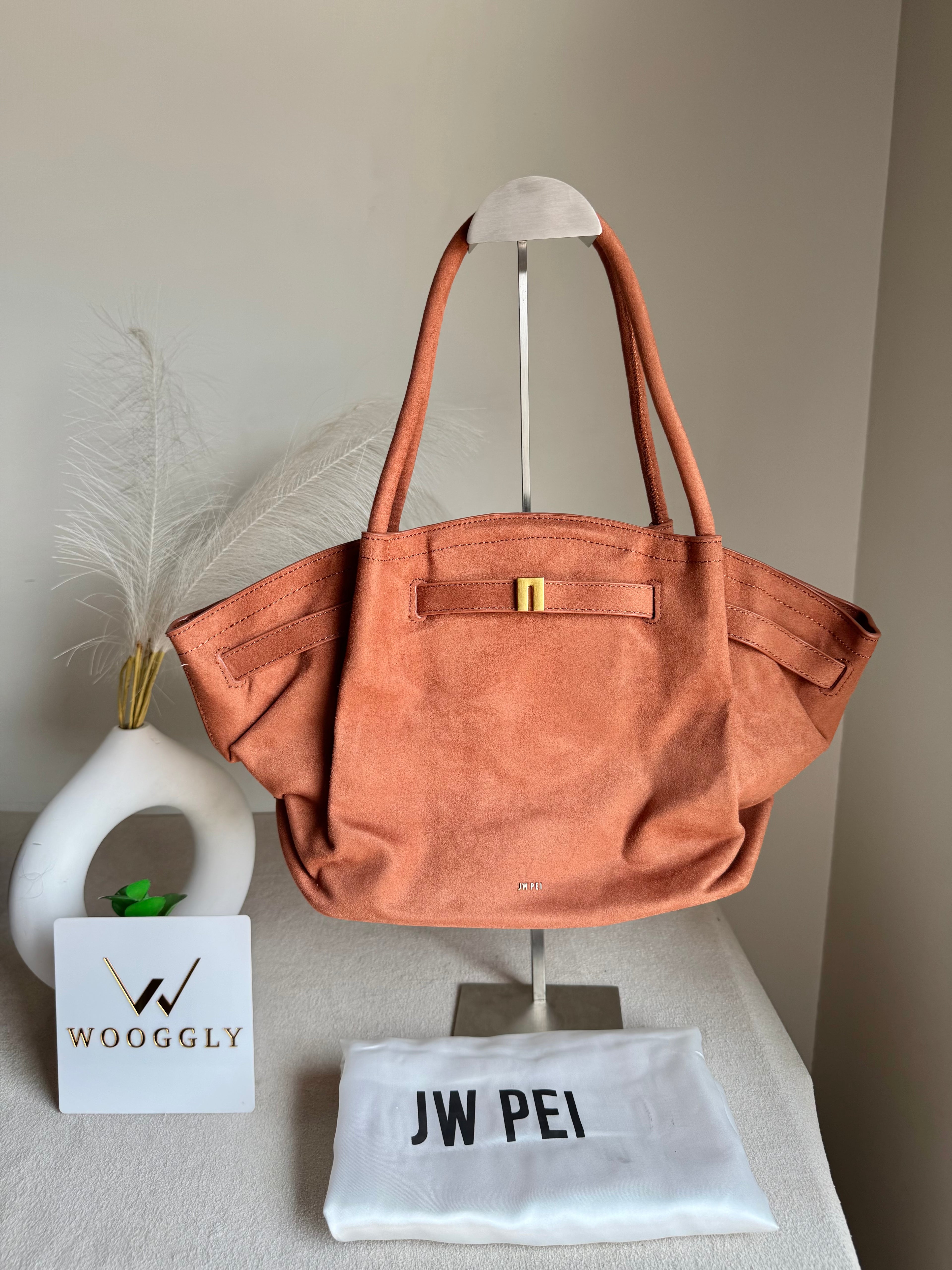JW PEI Hana Tote Bag - Suede Brown