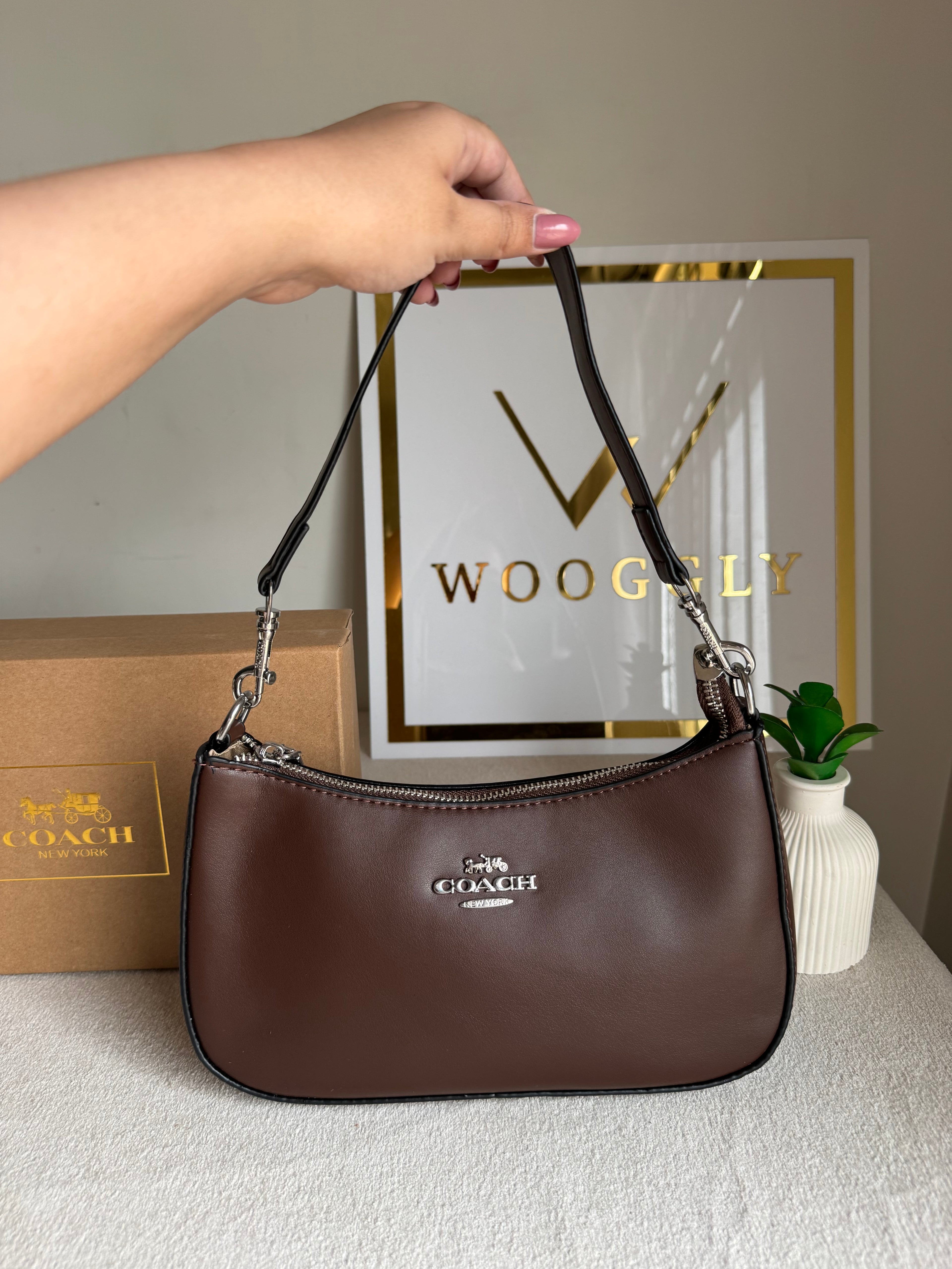 COACH TERI PREMIUM (Chocolate Brown) - BOX PACKING