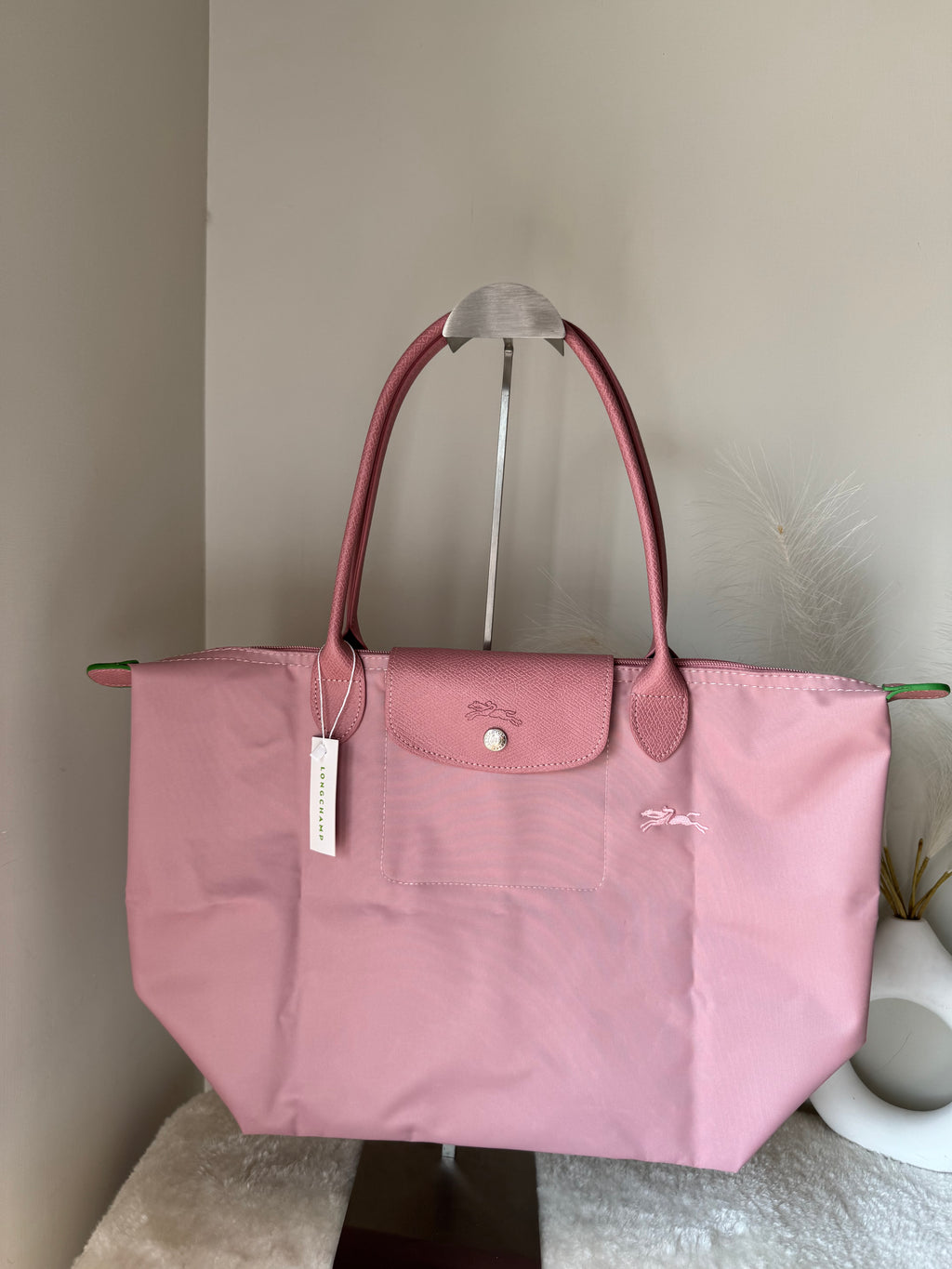 Longchamp Tote LARGE - Marshmallow Pink (WITH BRAND LOGO)