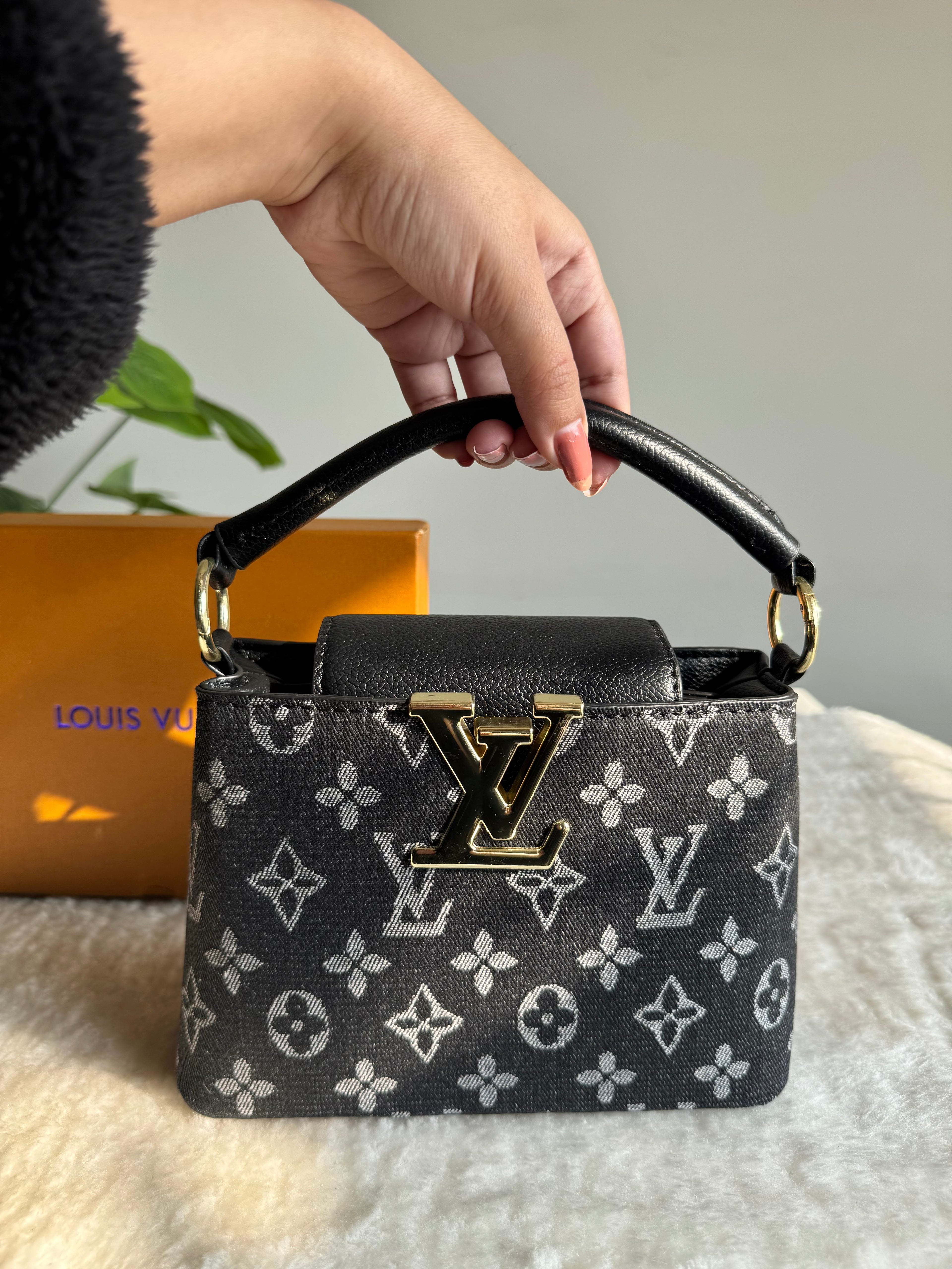 LV BAG PREMIUM QUALITY (Black) - BOX PACKING