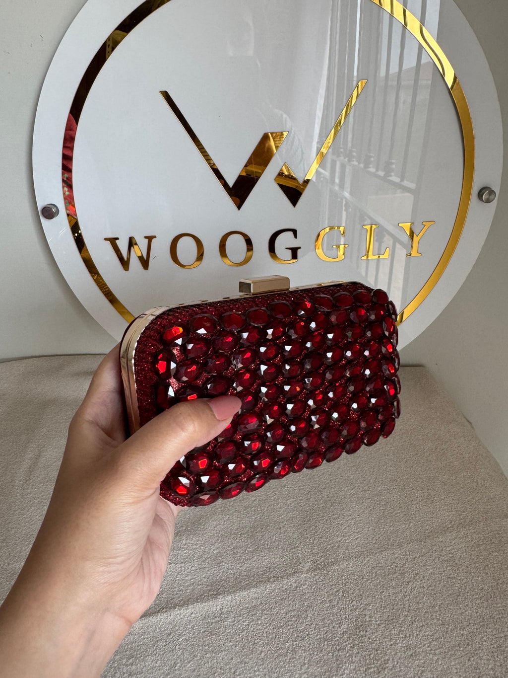 Dreamy Clutch - Maroon
