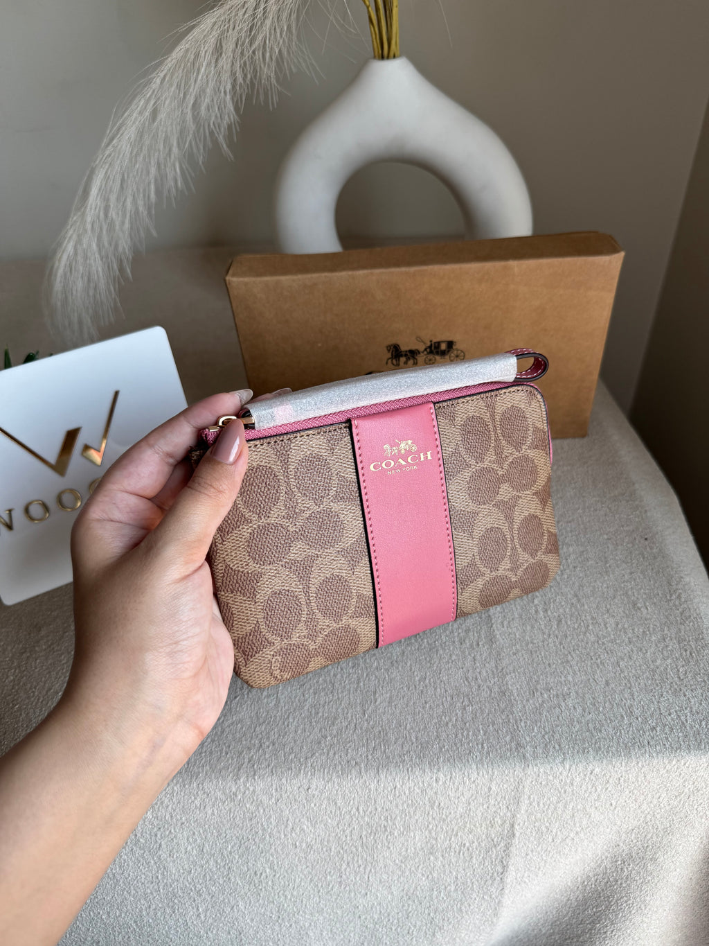 High Quality Wristlet - Apricot Pink