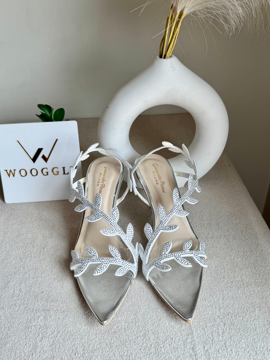 Gianvitto Rossi Heels Glitter Silver