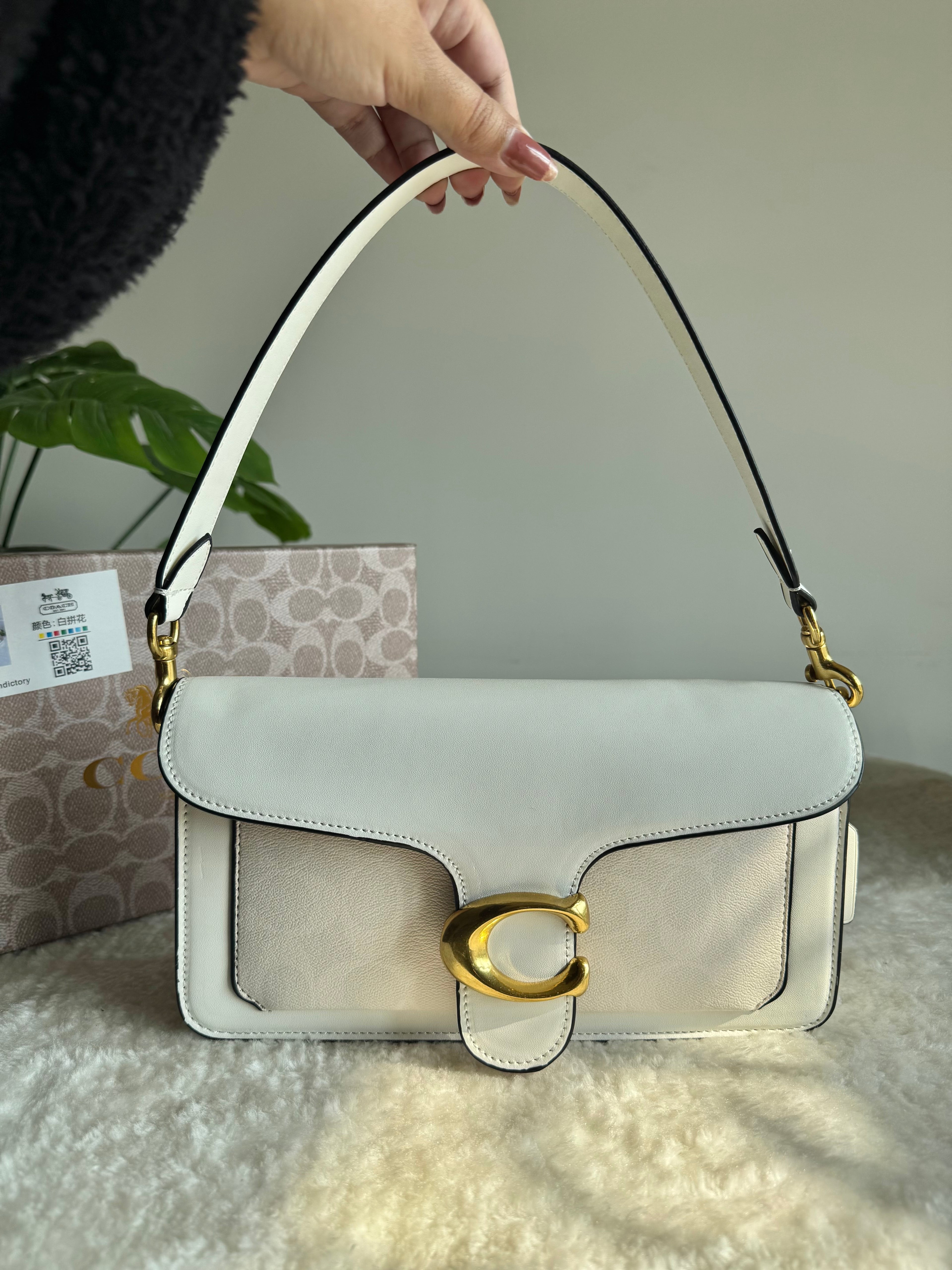 COACH TABBY PREMIUM (Cream & White) - BOX PACKING