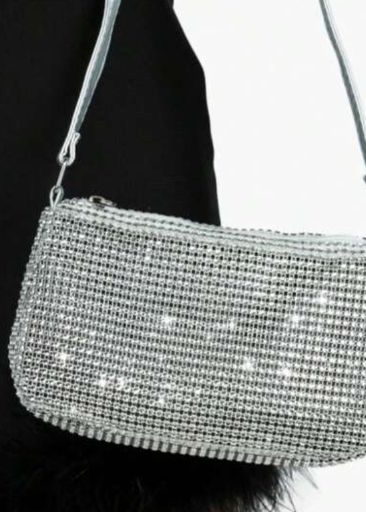 Rhinestone Embellishment  Evening Clutch