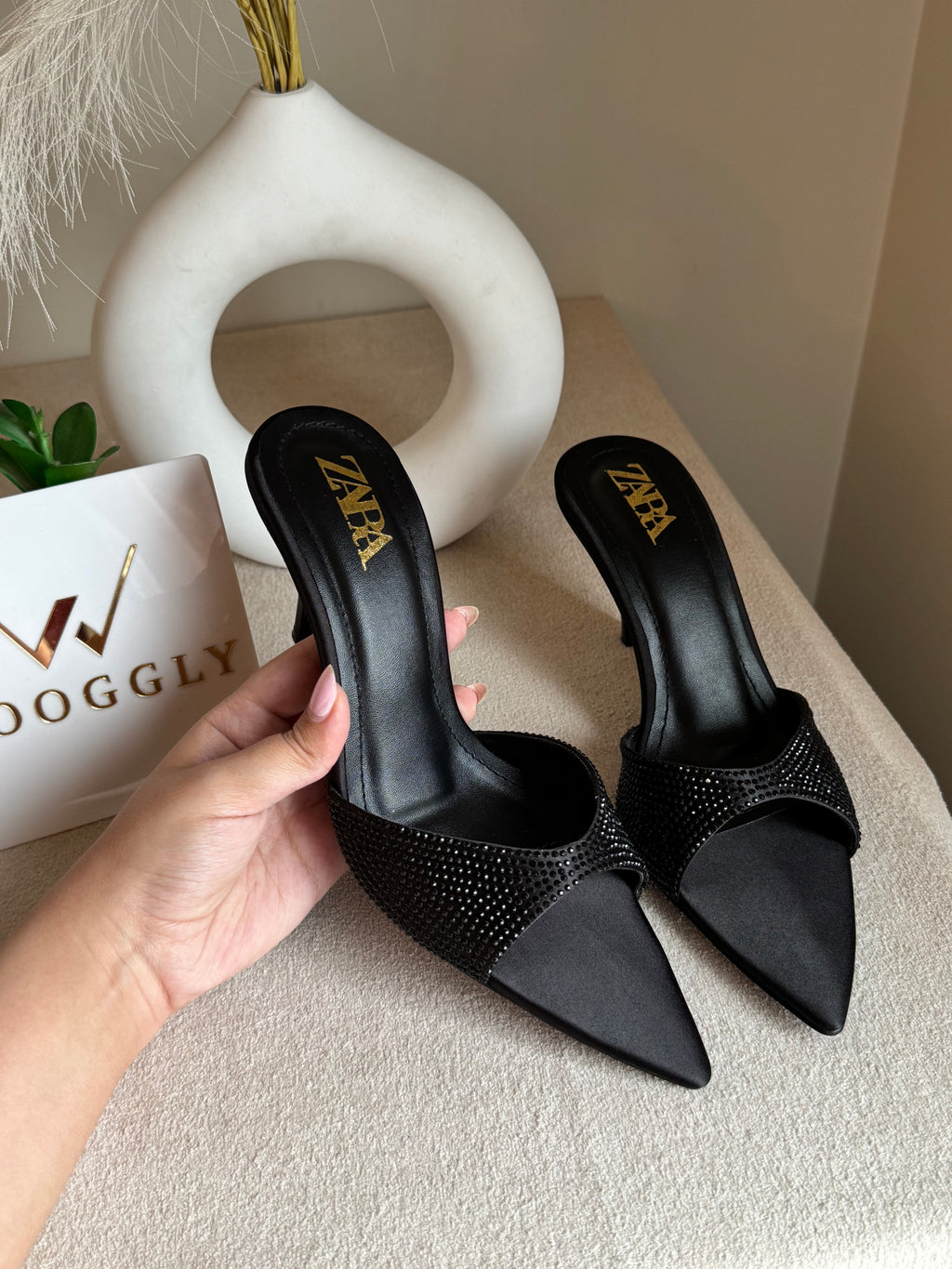 Bling Zara Heels - Black