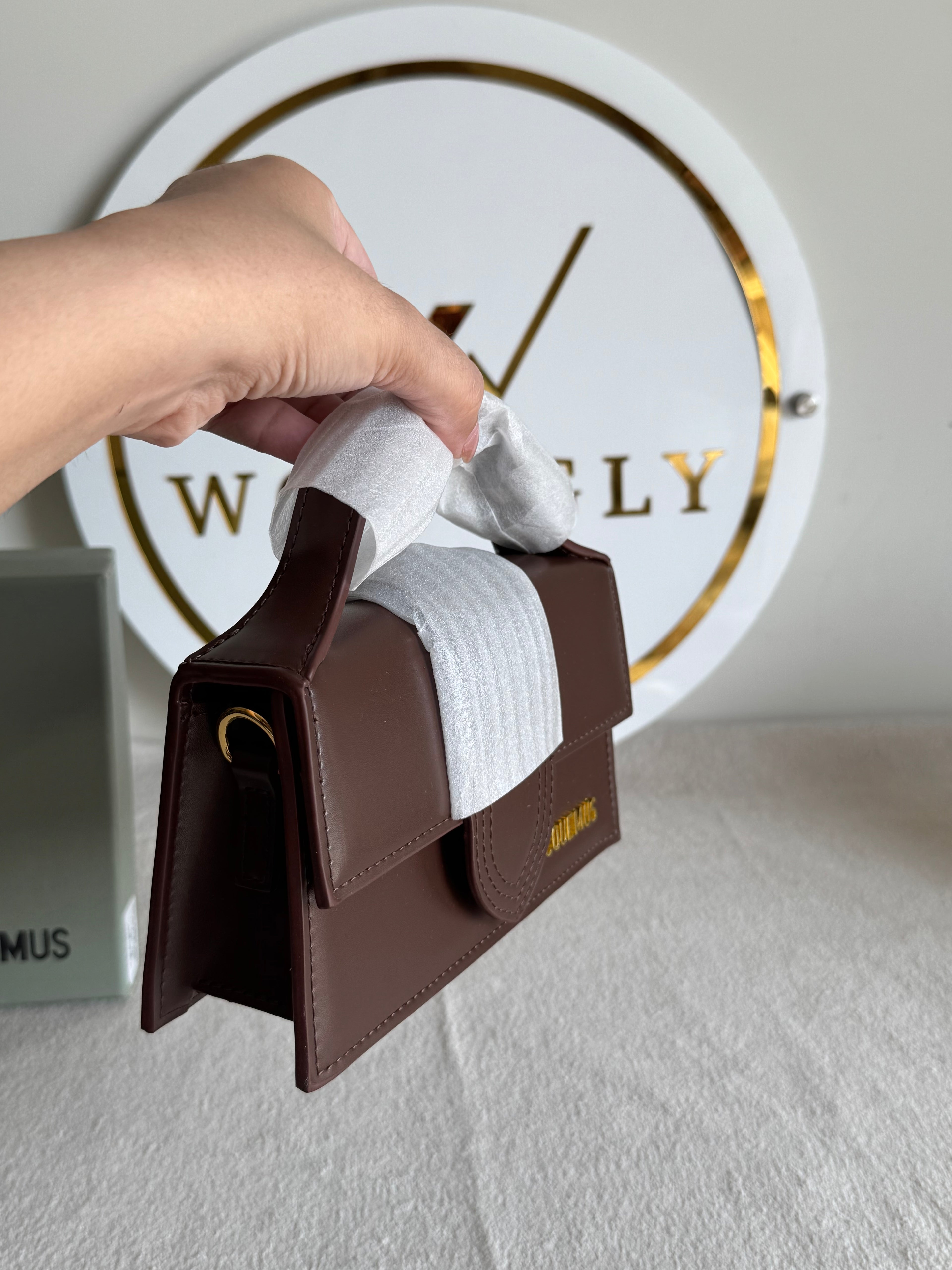 Viral Jacquemus - Small (Chocolate Brown) BOX PACKING