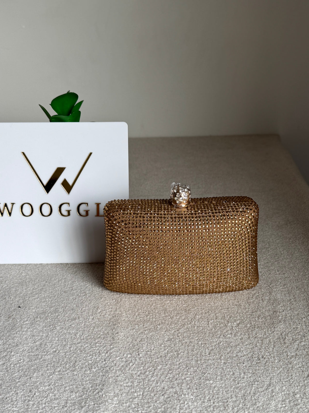 Icon Clutch Champagne