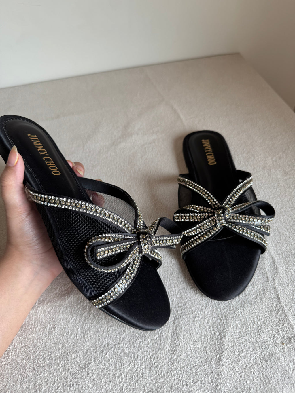 Jimmy Choo Slides - Black