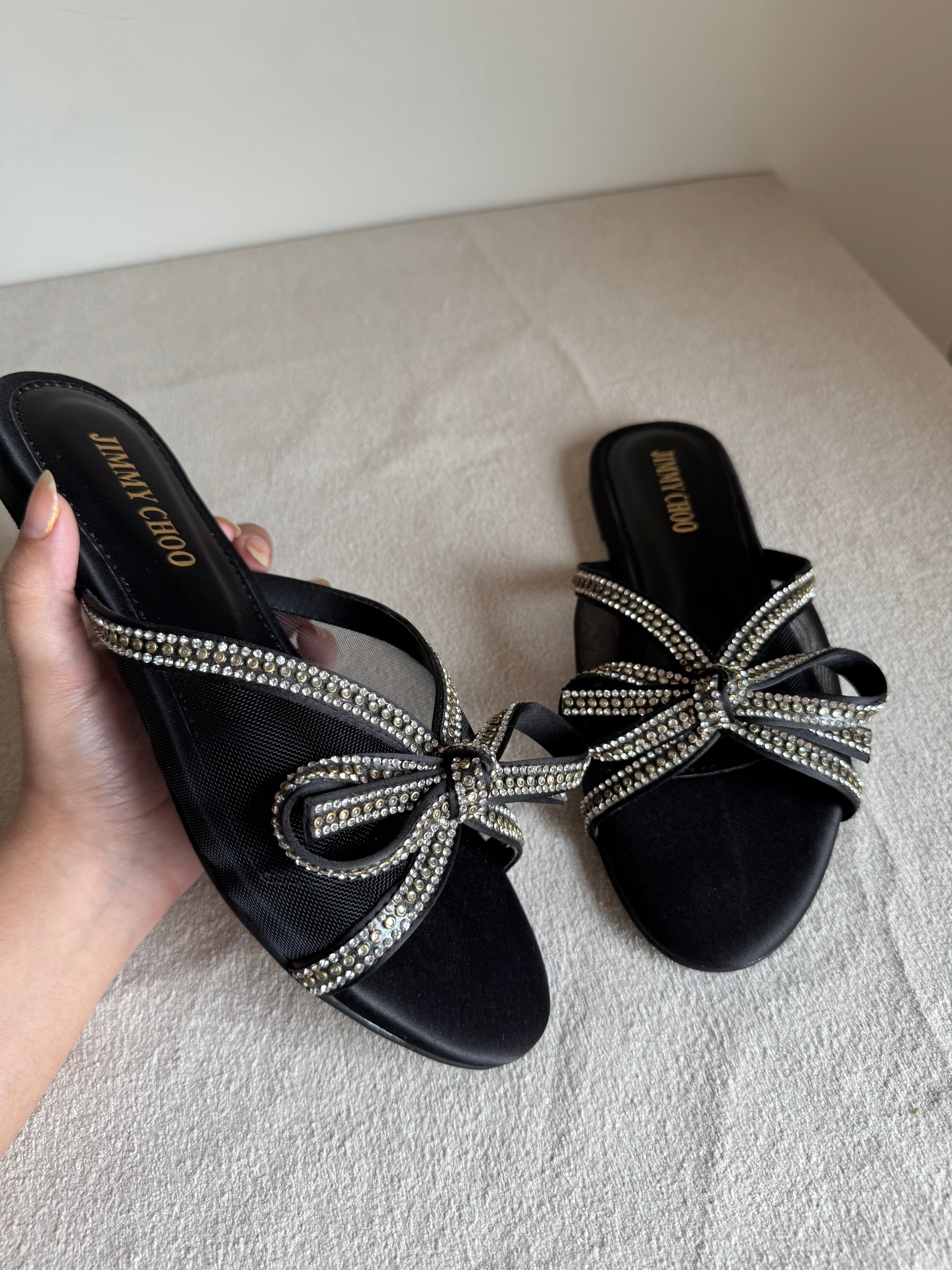 Jimmy Choo Slides - Black