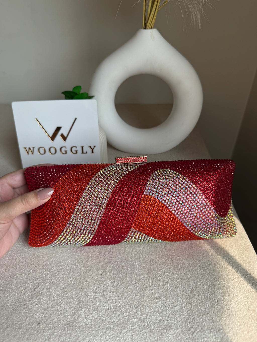 High Quality Élan Clutch - Red Multi