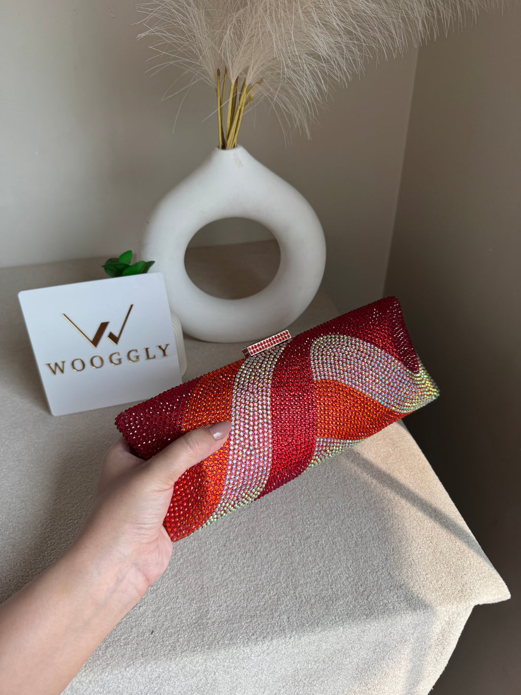 High Quality Élan Clutch - Red Multi