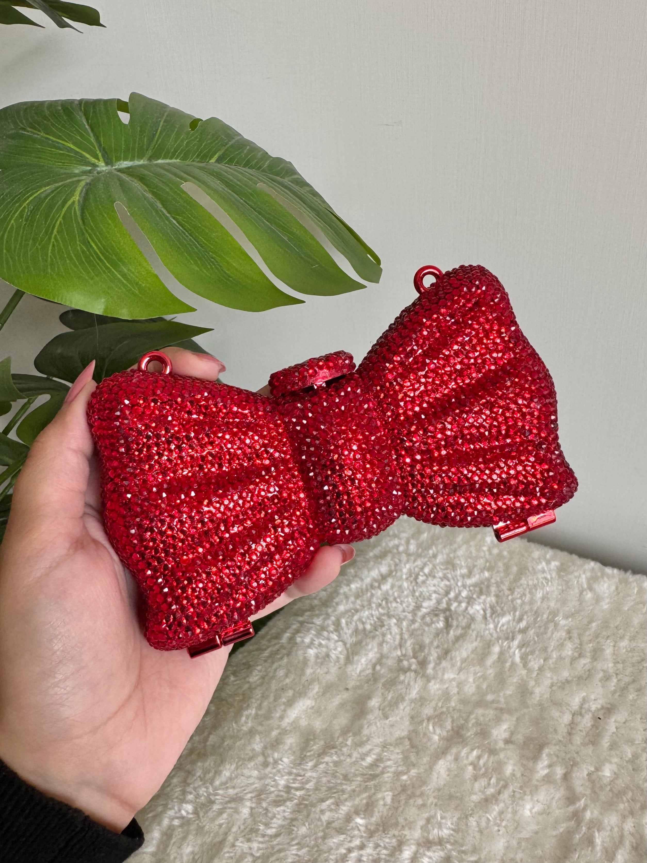 Swarovski Bow Clutch - Red