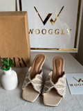 Viral Zara Faux Heels BEIGE with Brand Box