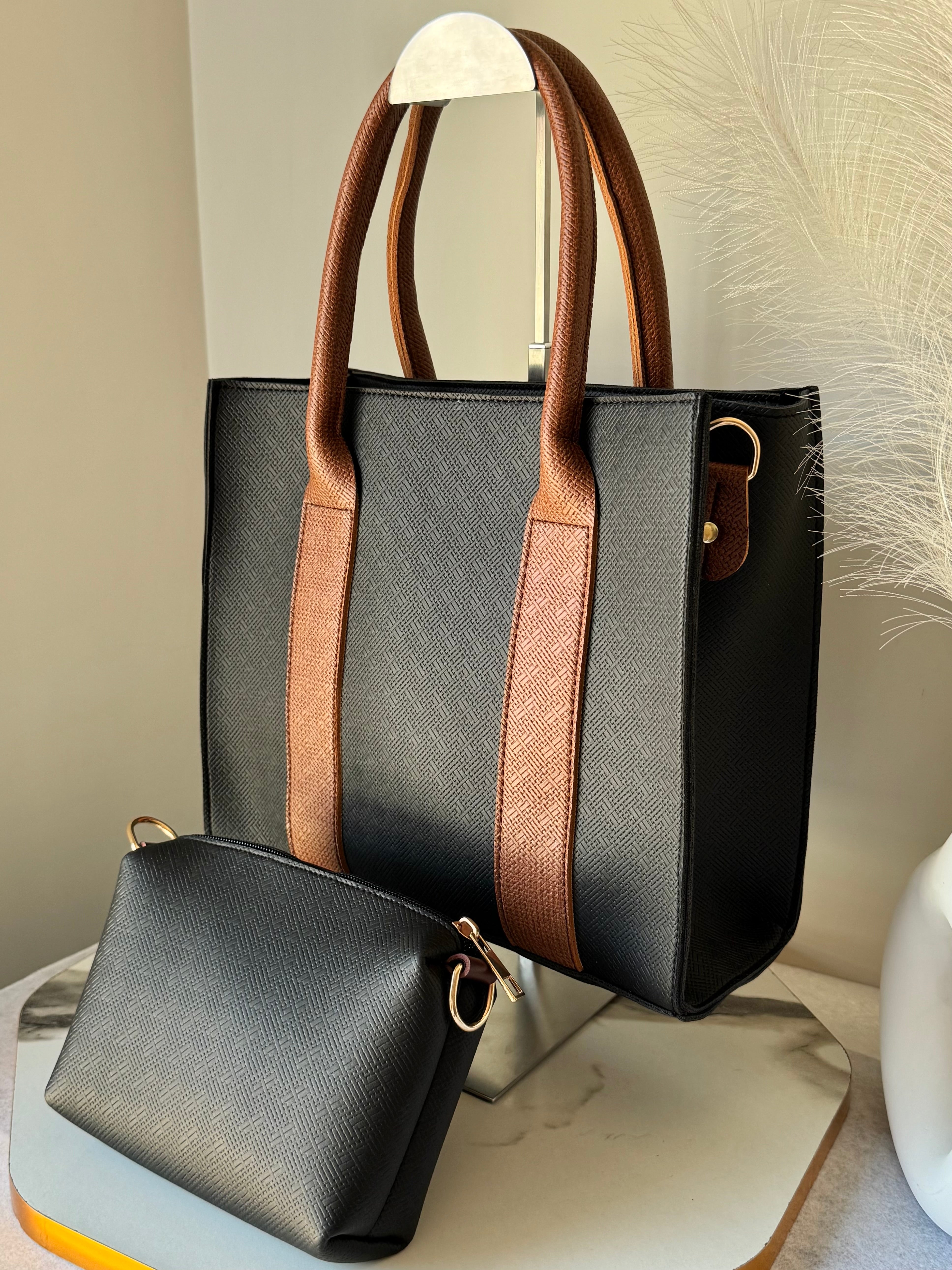 Mashion Tote with Pouch - Black