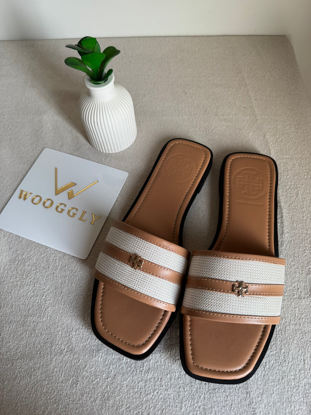 Tory Burch Elara Slides - Bleige