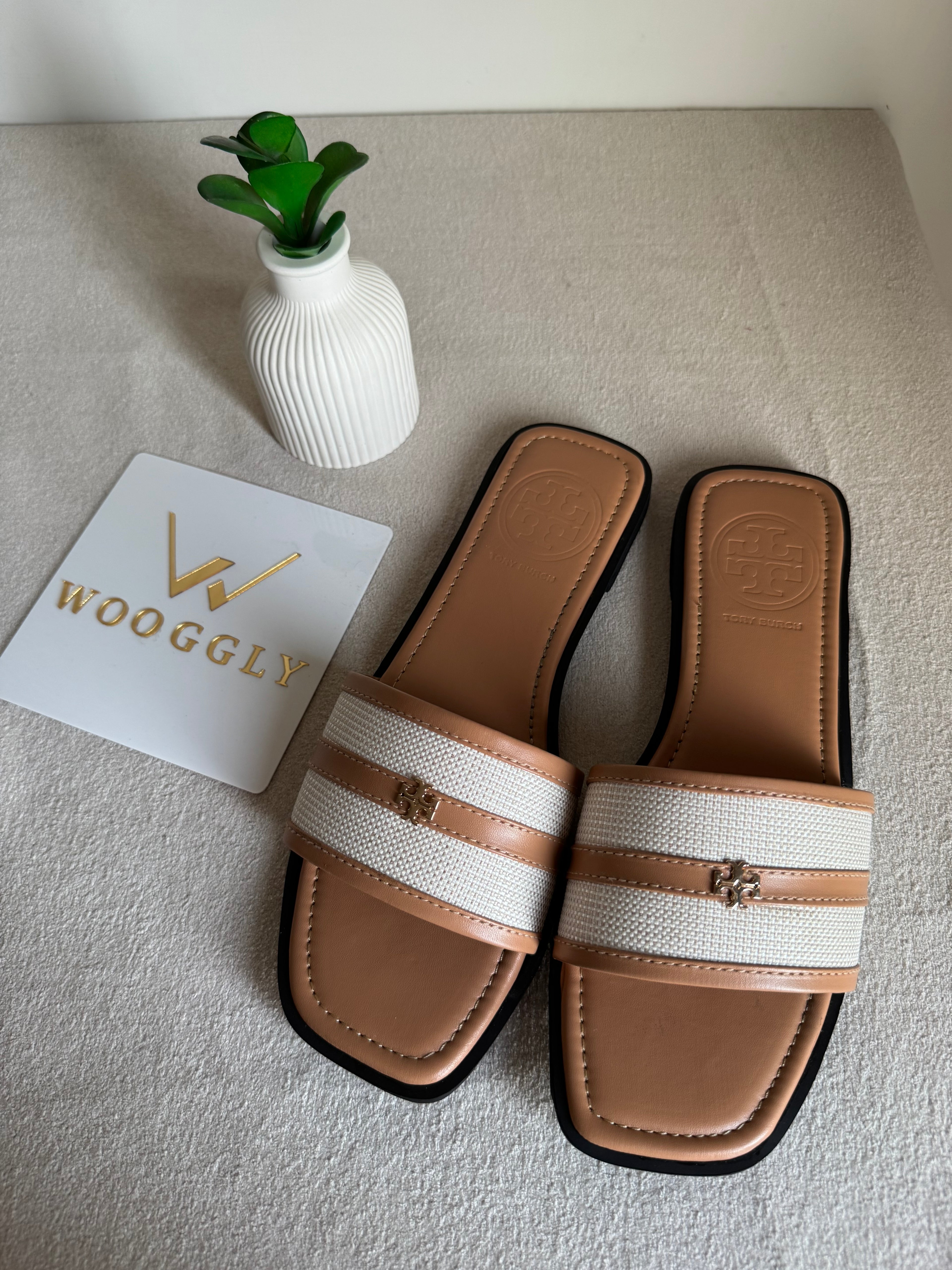 Tory Burch Elara Slides - Bleige