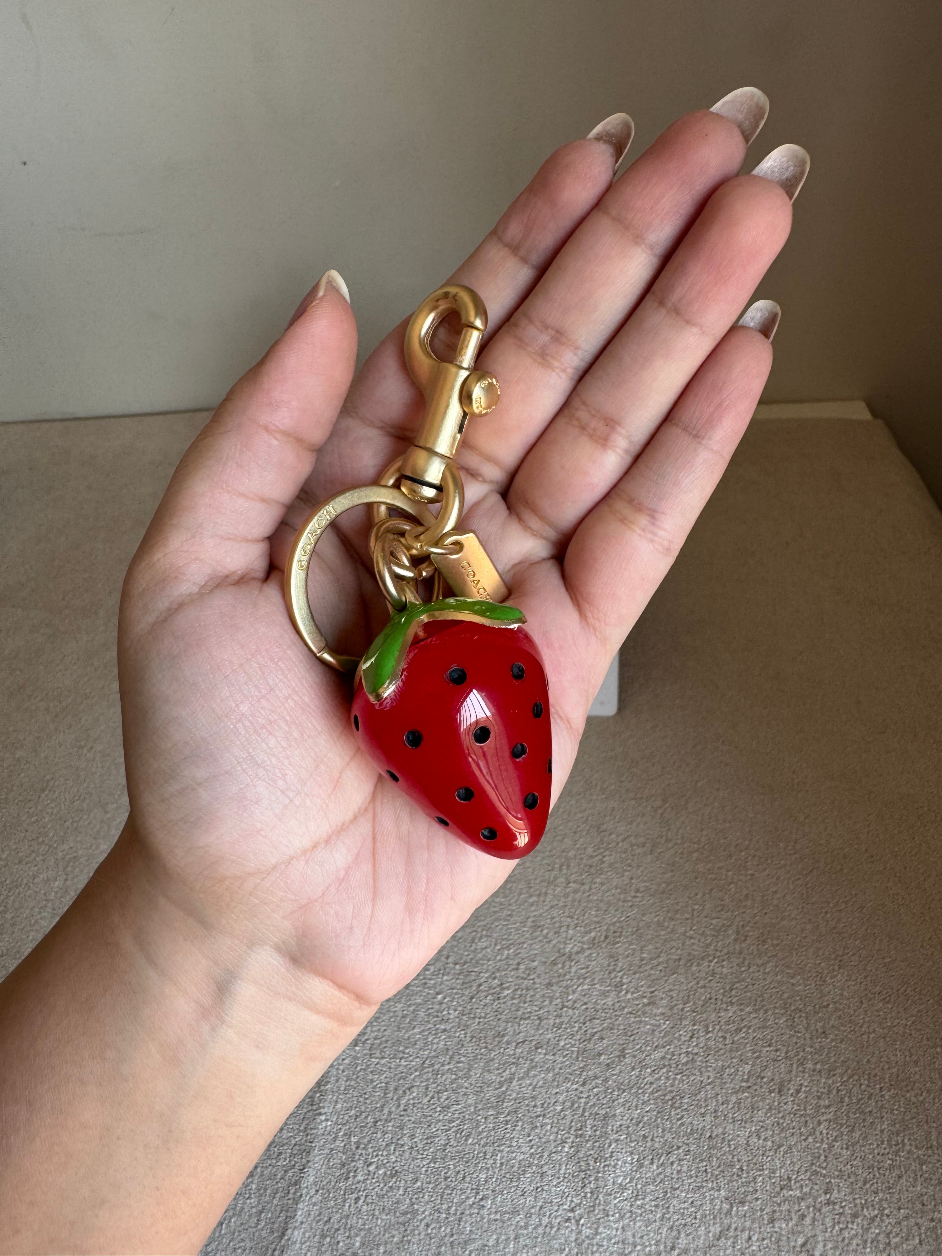 Premium Coach Strawberry Bag Charm