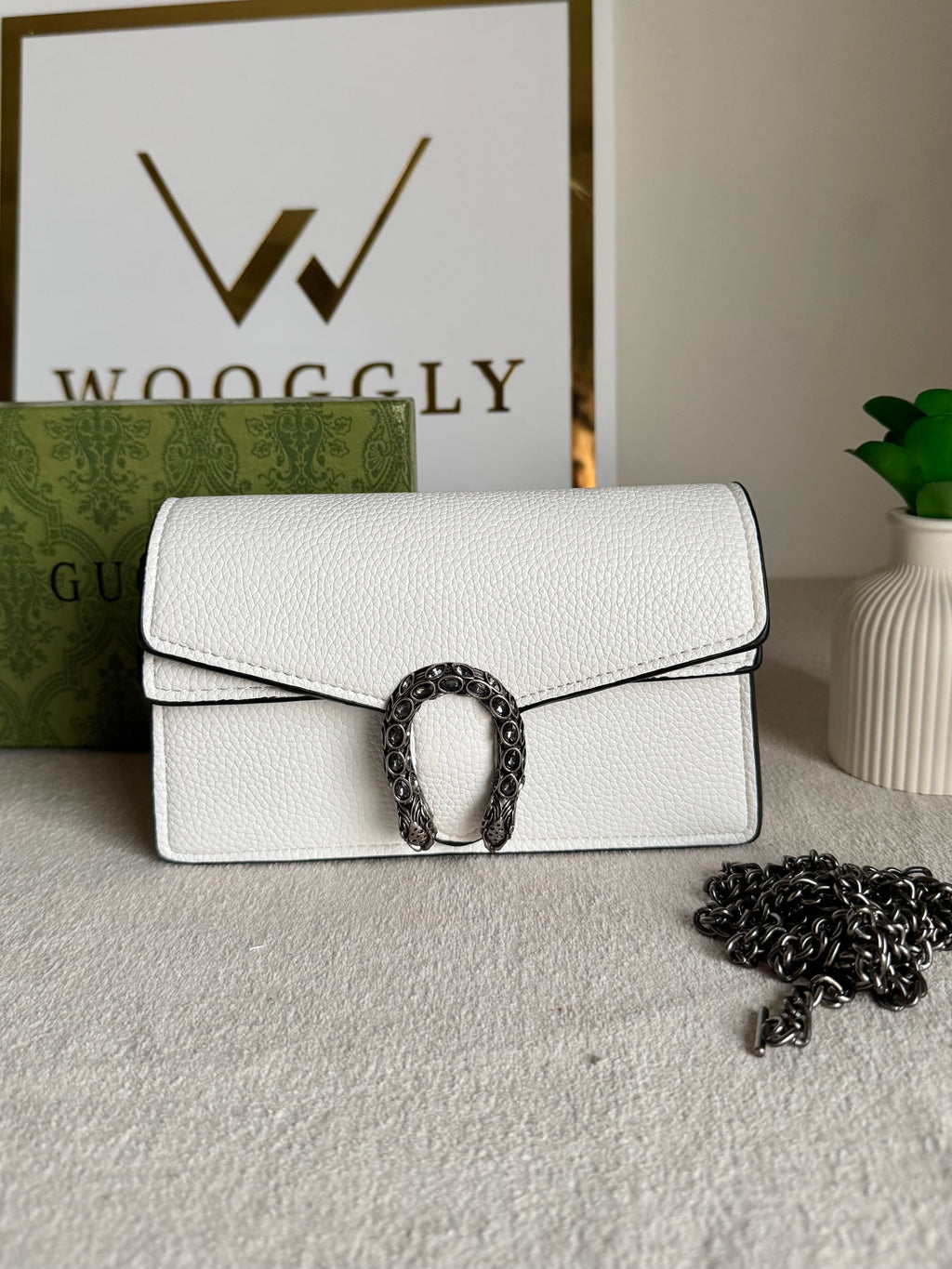Viral Mini Gucci Bag White - Box Packing
