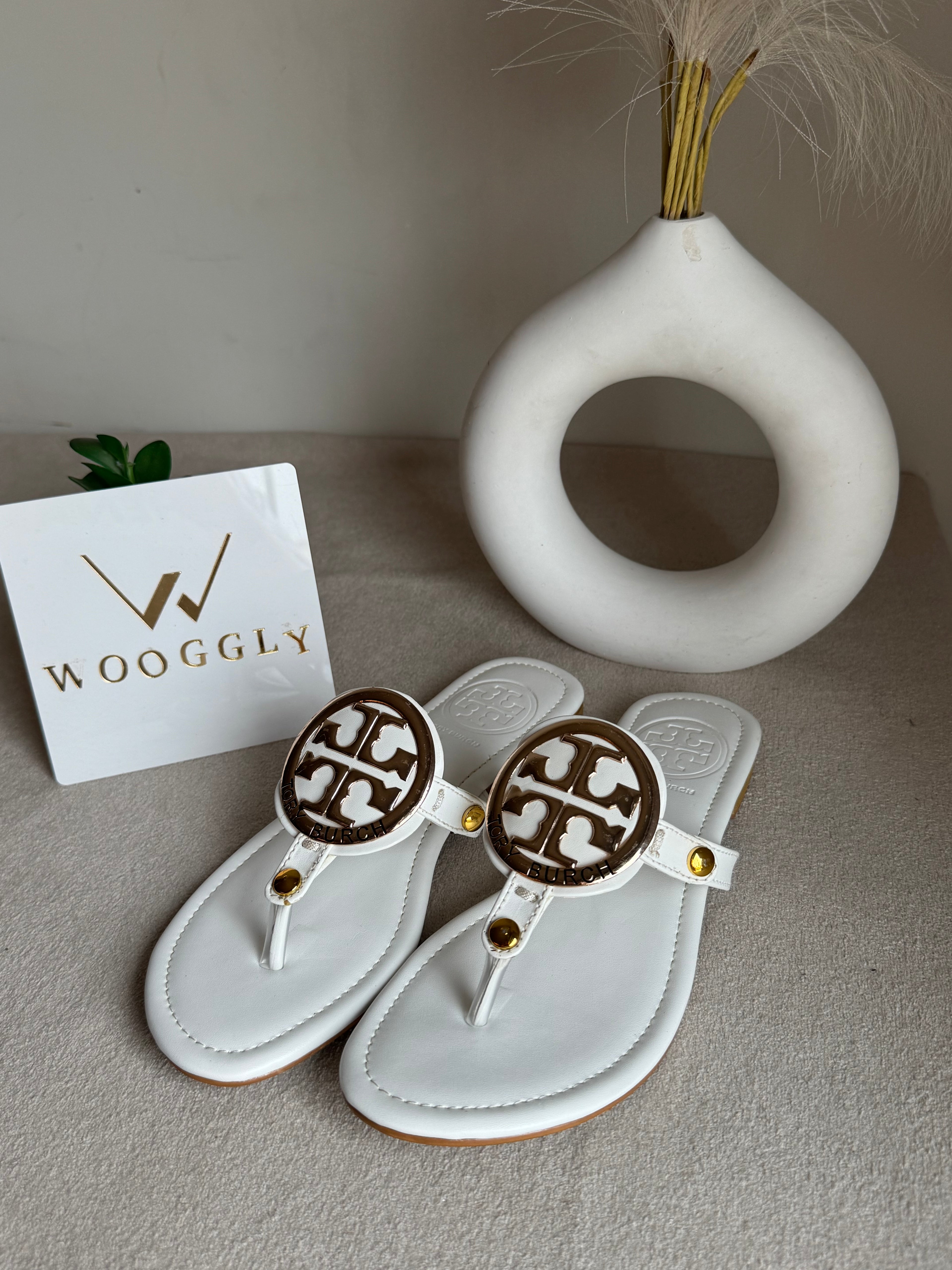 Viral Tory Burch Slides White