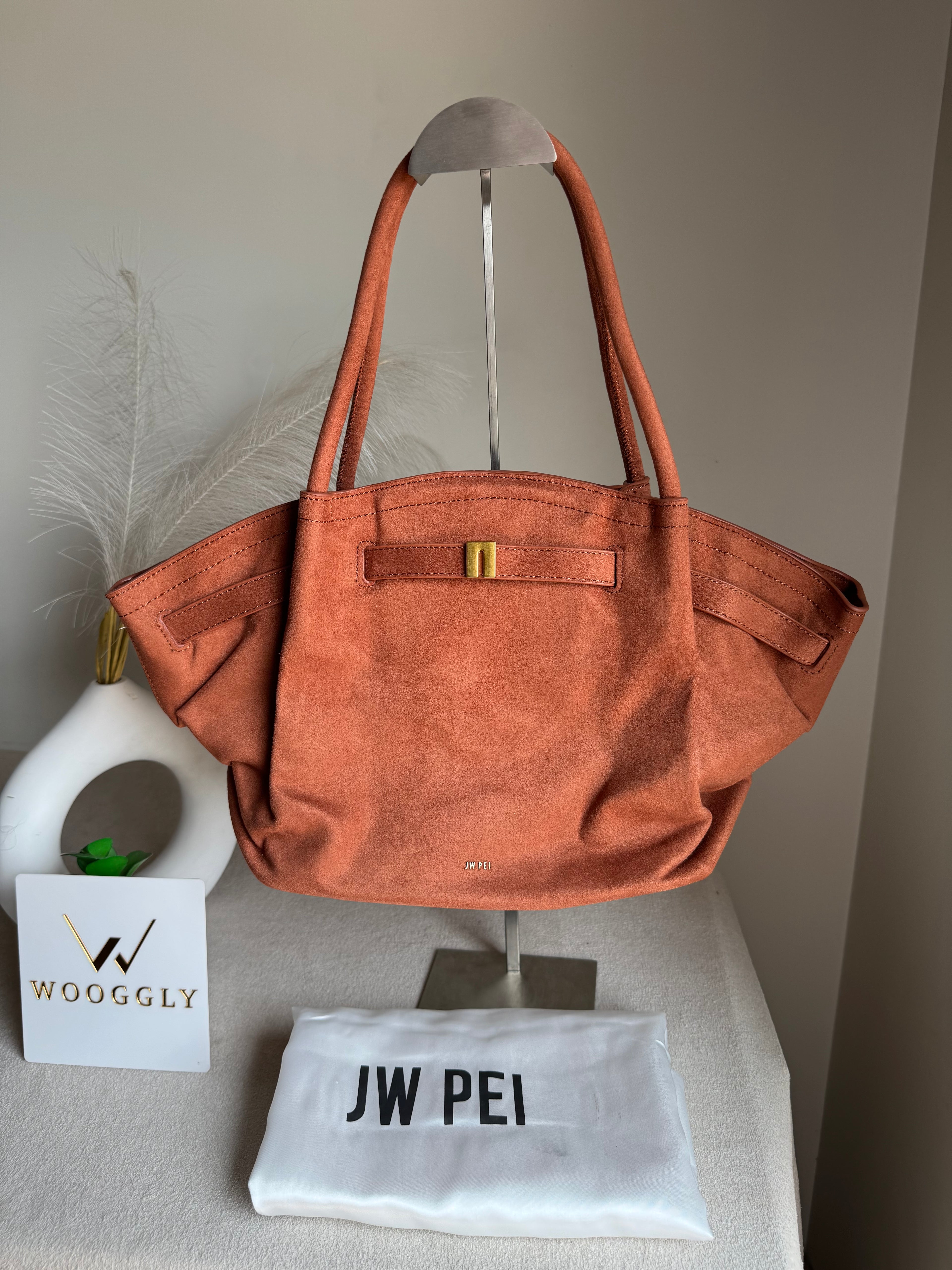 JW PEI Hana Tote Bag - Suede Brown