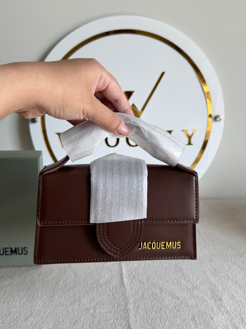 Viral Jacquemus - Small (Chocolate Brown) BOX PACKING