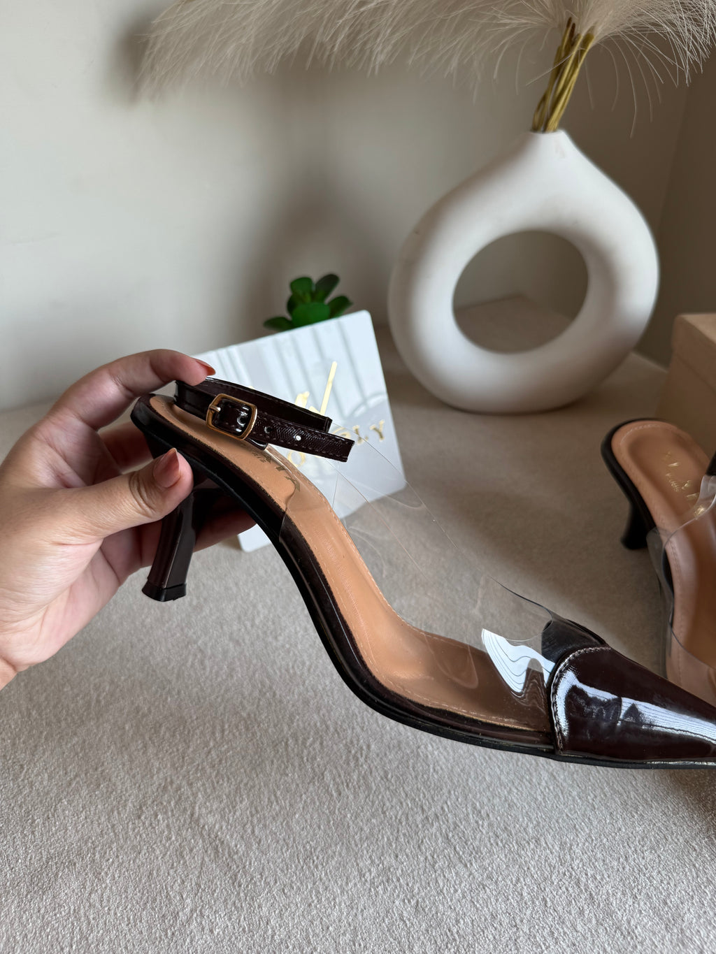 Alaia Paris Heels - Chocolate Brown