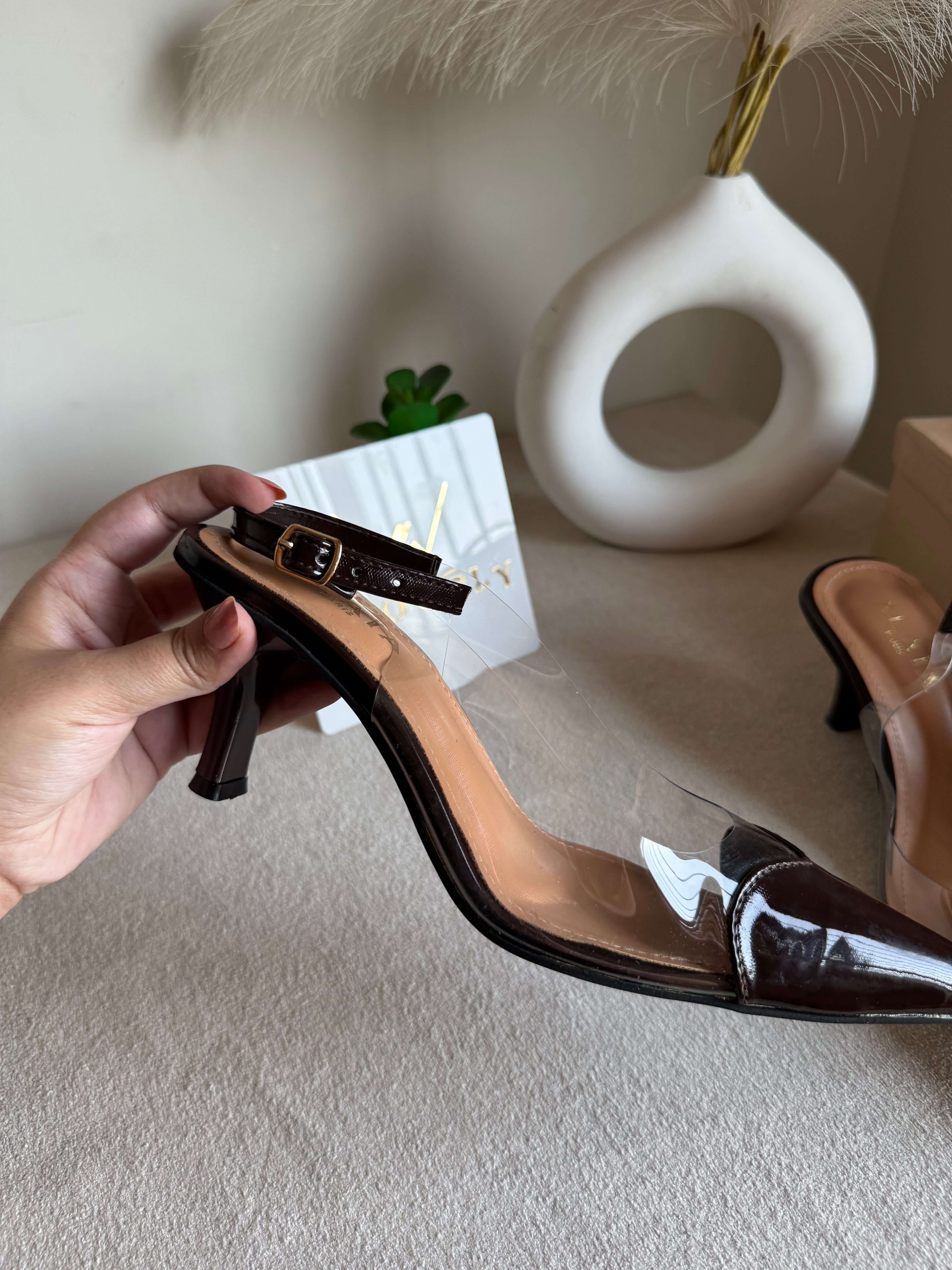 Alaia Paris Heels - Chocolate Brown