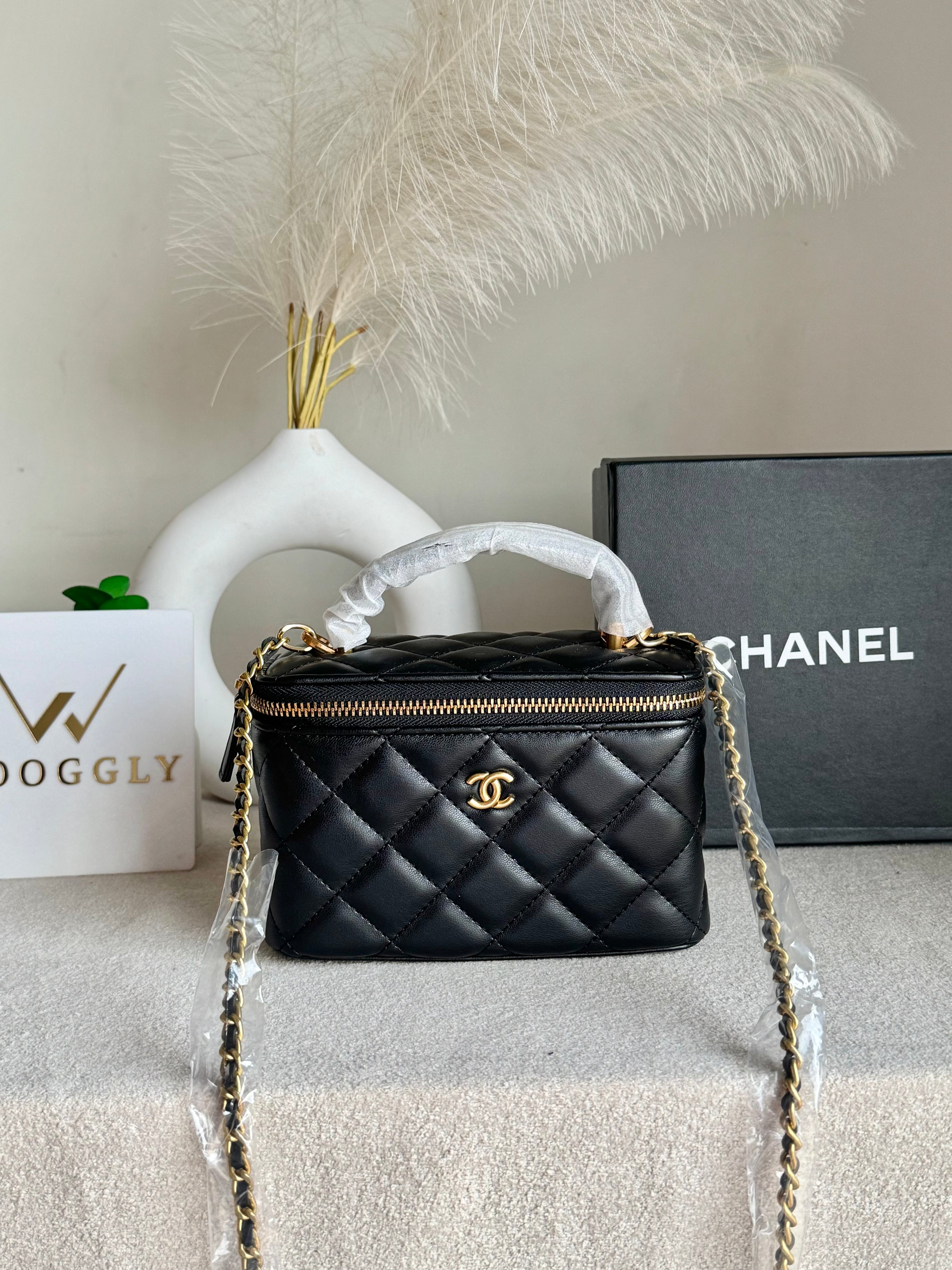 CH Mini Box Bag - Black