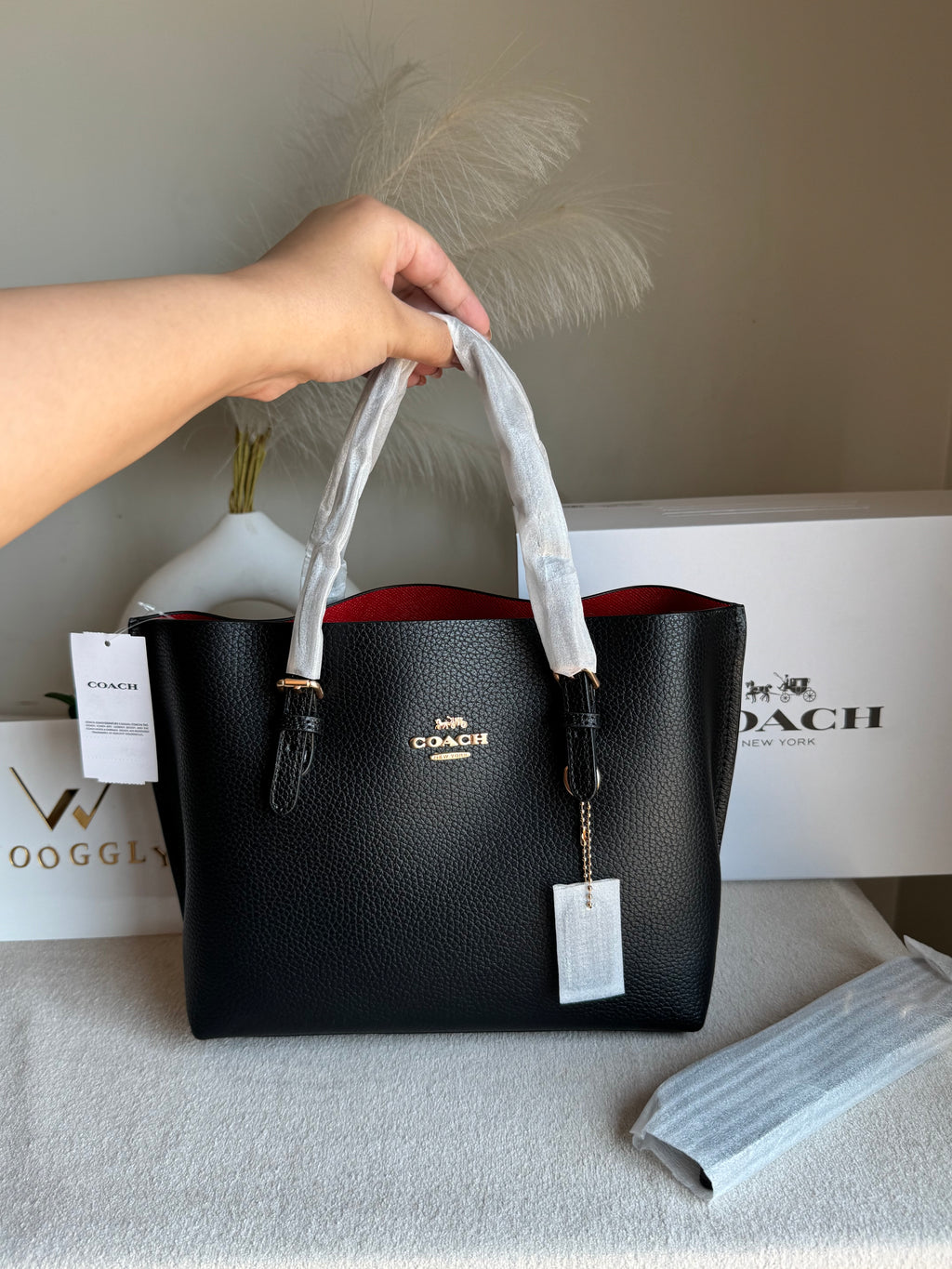 COACH Mini Mollie ToteBlack - BOX PACKING