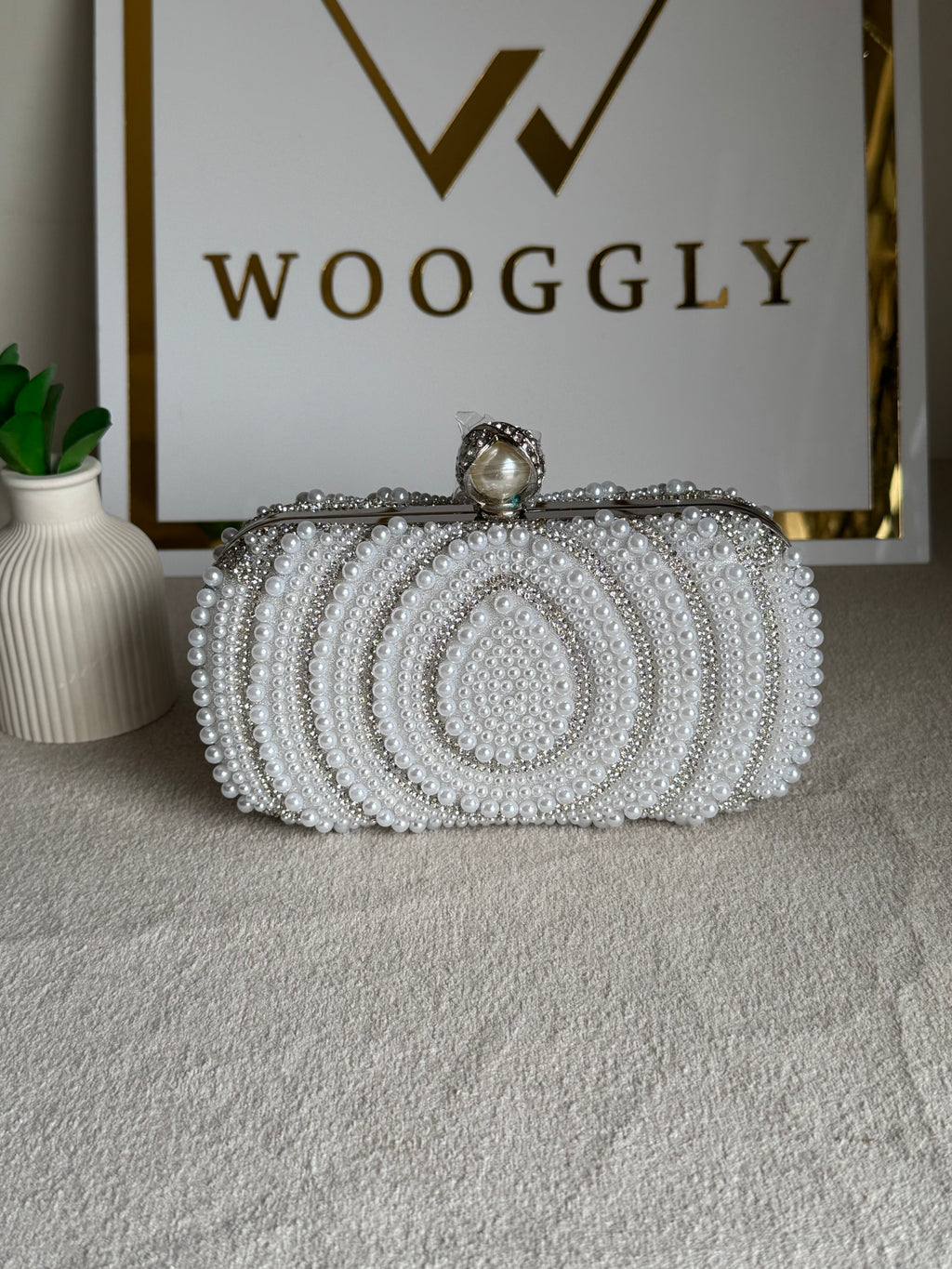Cloud Pearl Clutch