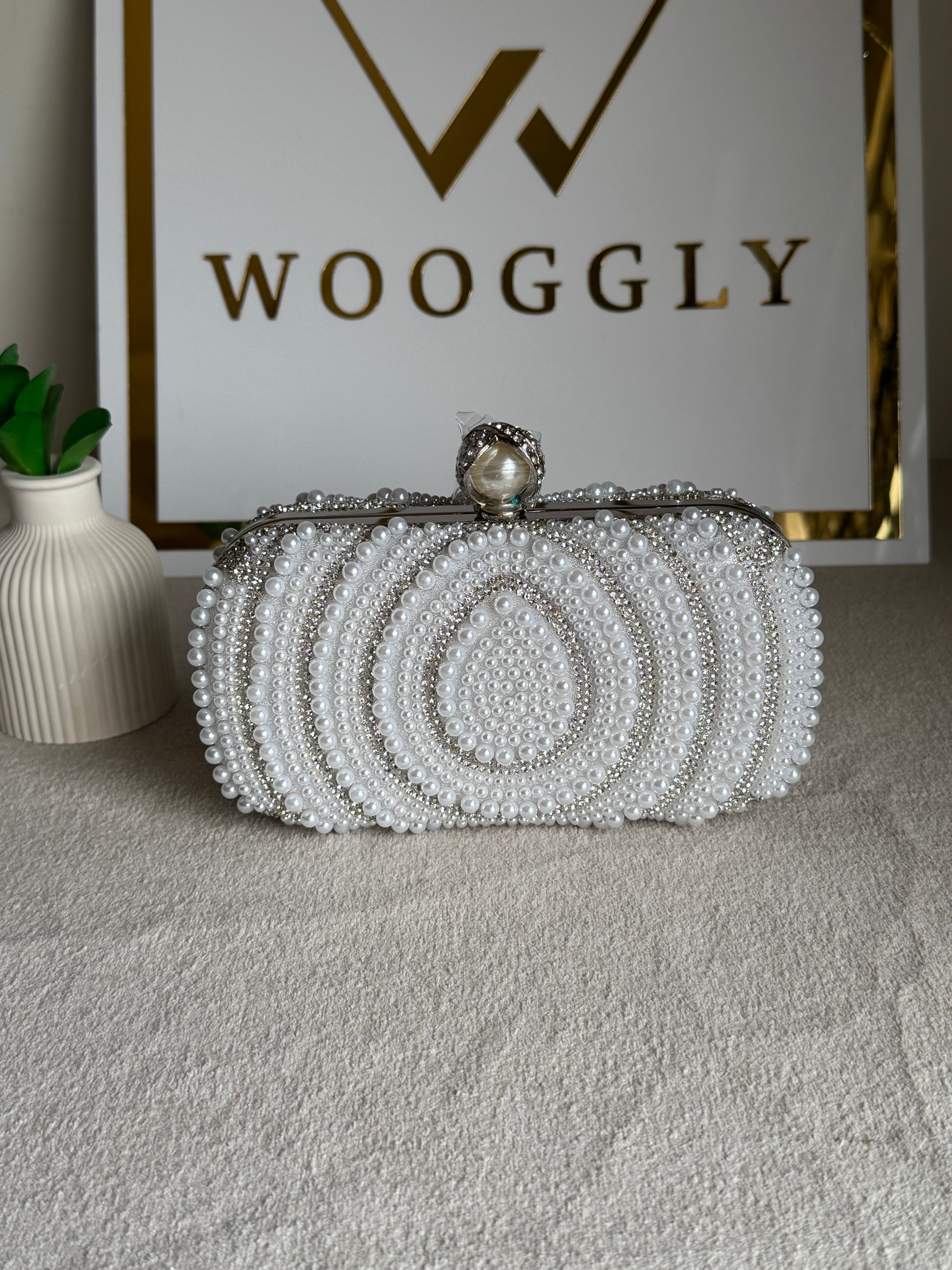 Cloud Pearl Clutch