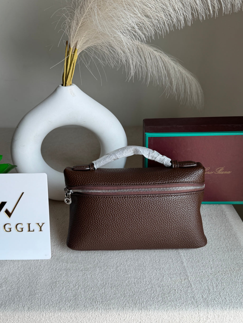Loro Piana Premium Signature Bag - Burgandy