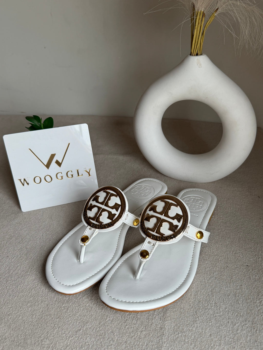 Viral Tory Burch Slides White
