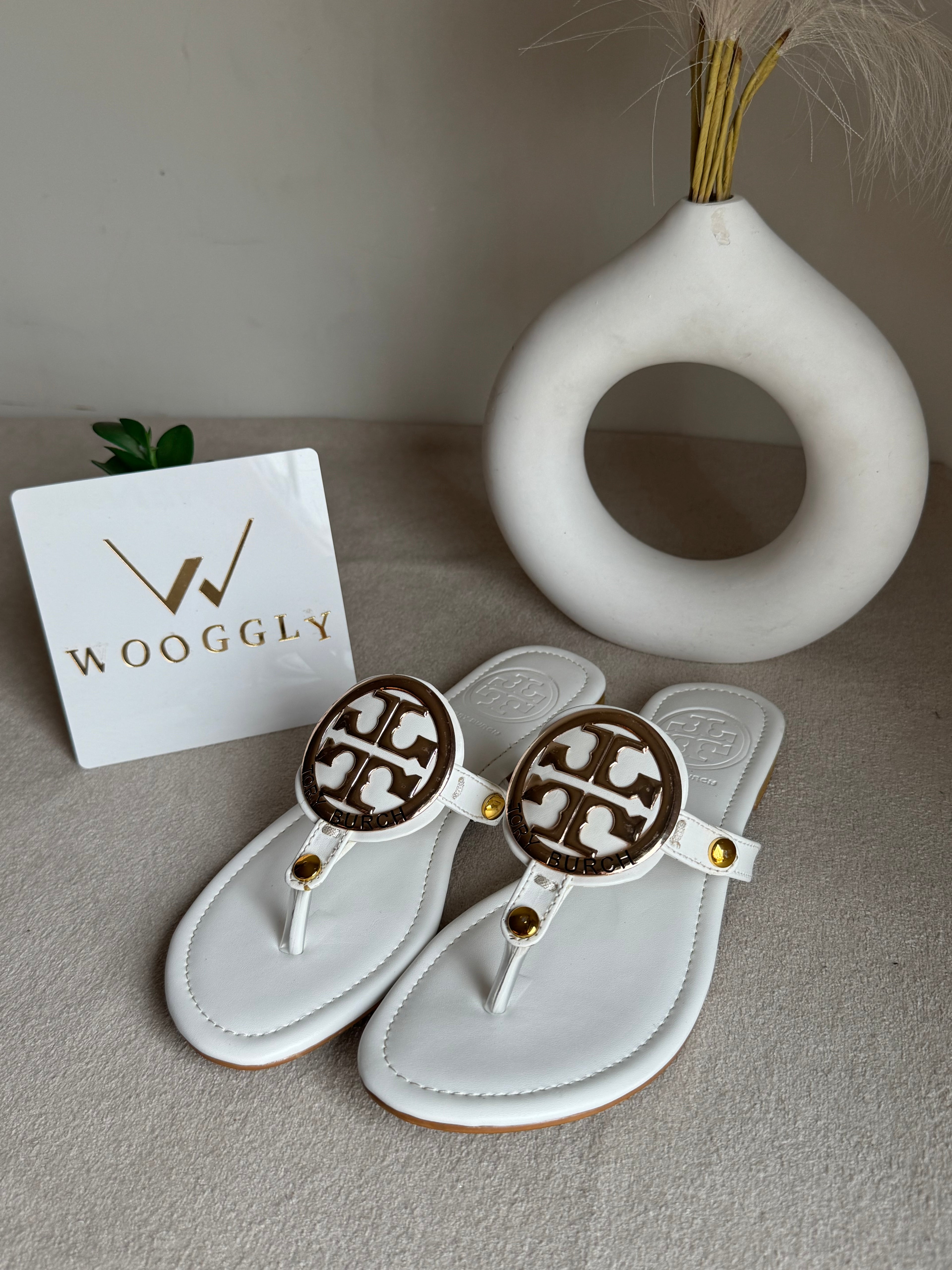 Viral Tory Burch Slides White