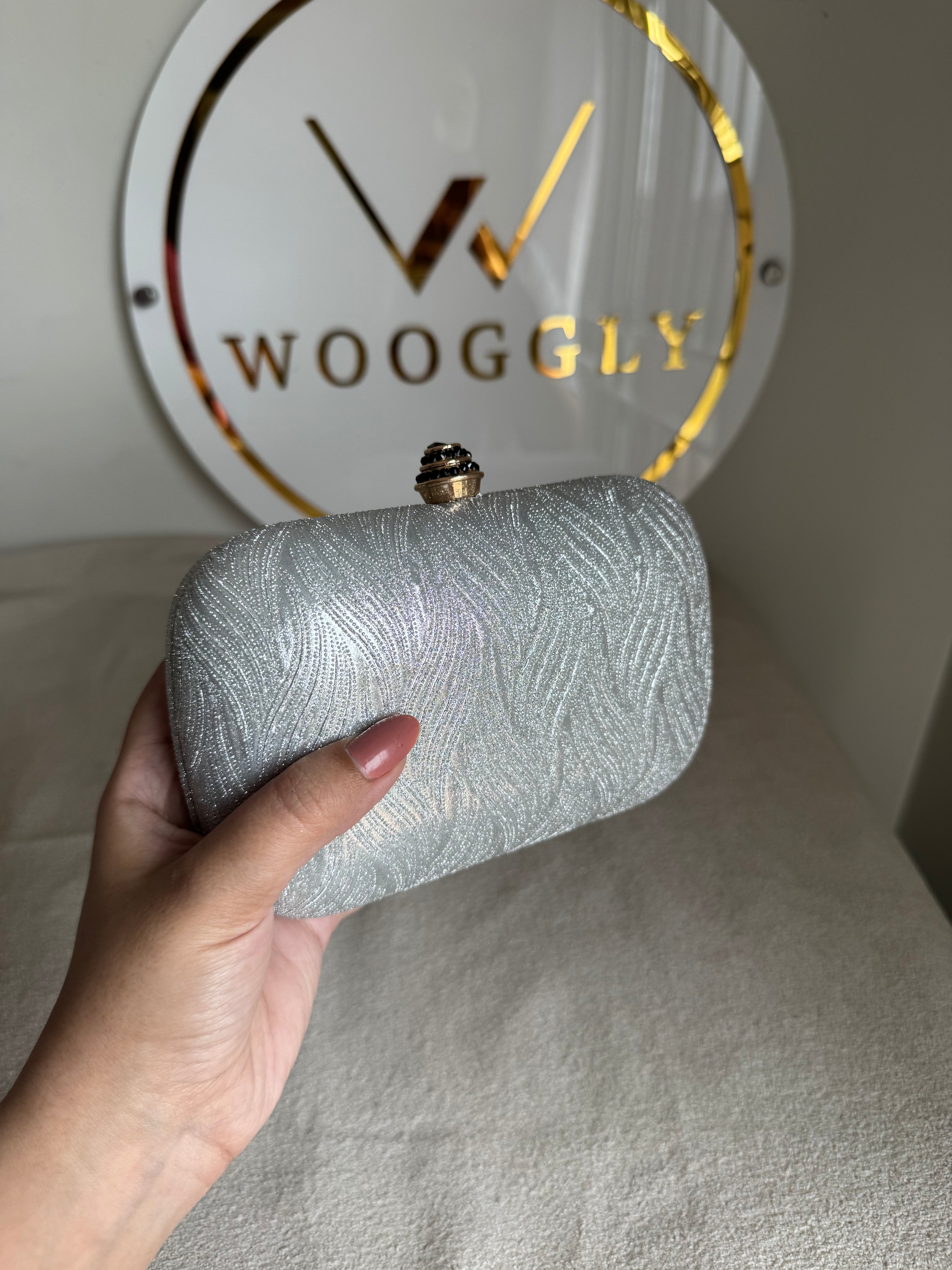Milan Clutch - Silver