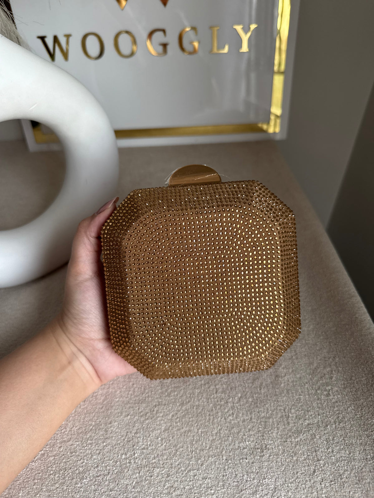 AYLA CLUTCH Champagne