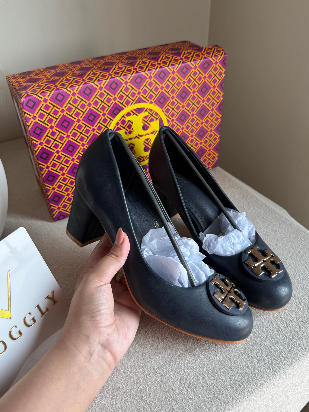 IMPORTED Classic Court Heels - Blue
