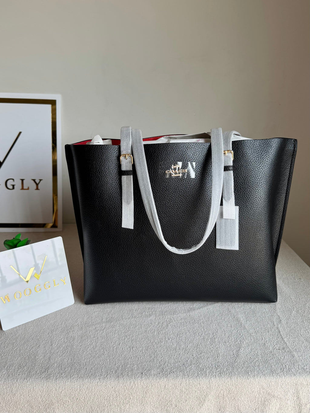 EXTREMELY PREMIUM COACH Mollie Tote Bag - Black (BOX PACKING)