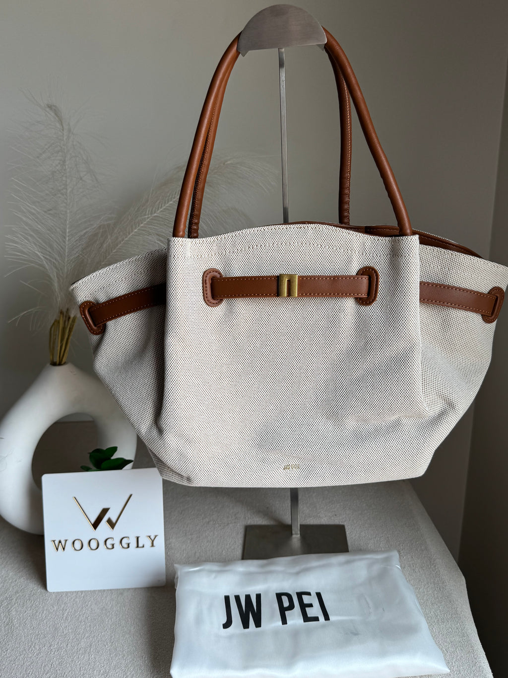 JW PEI Hana Tote Bag - Jute Brown