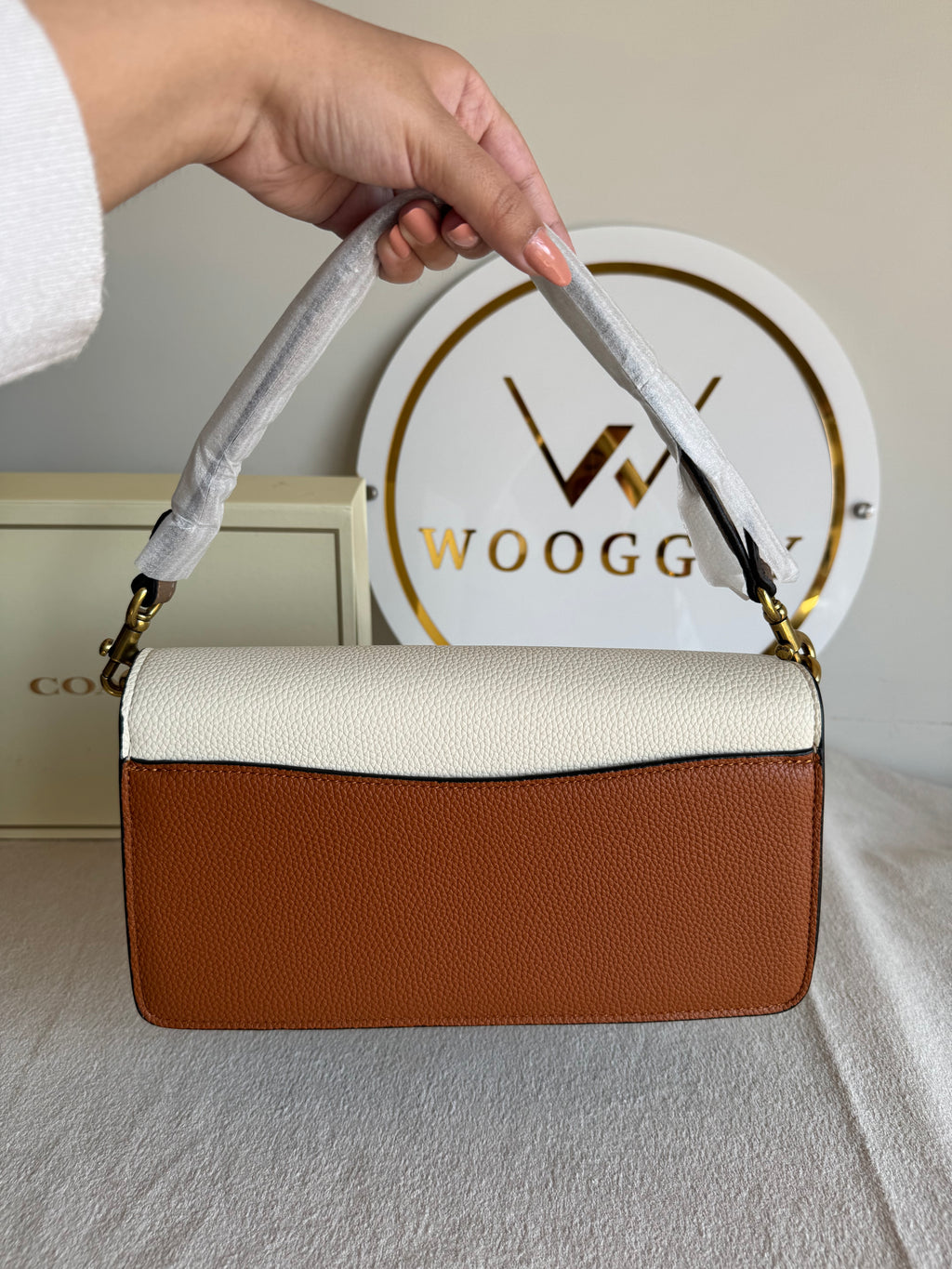 COACH TABBY EXCLUSIVE (Brown & Cream) - BOX PACKING