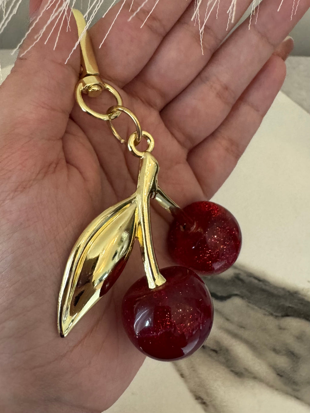 Trendy Cherry Bag Charm