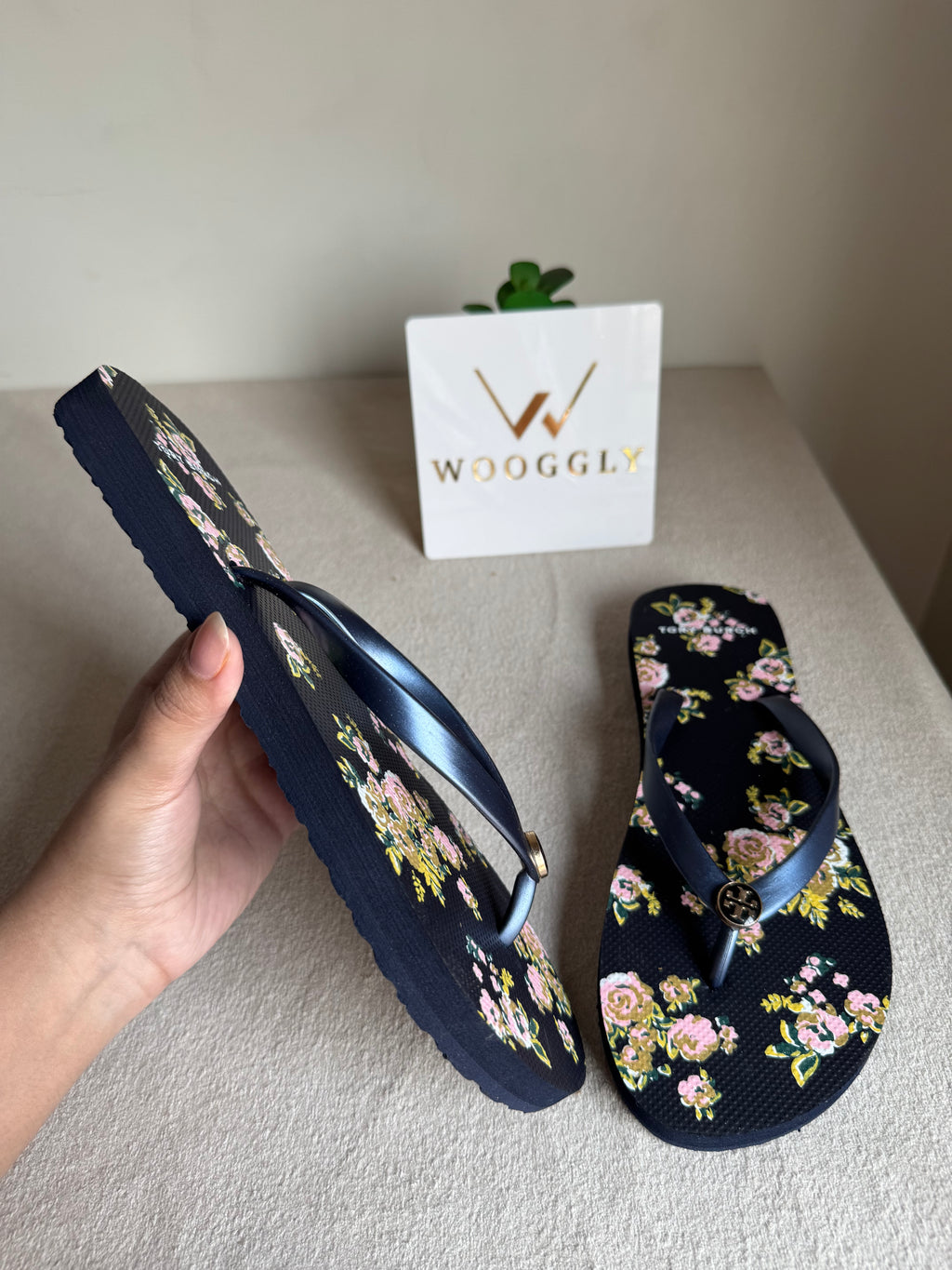 Tory Burch Floral Comfy Flip Flops