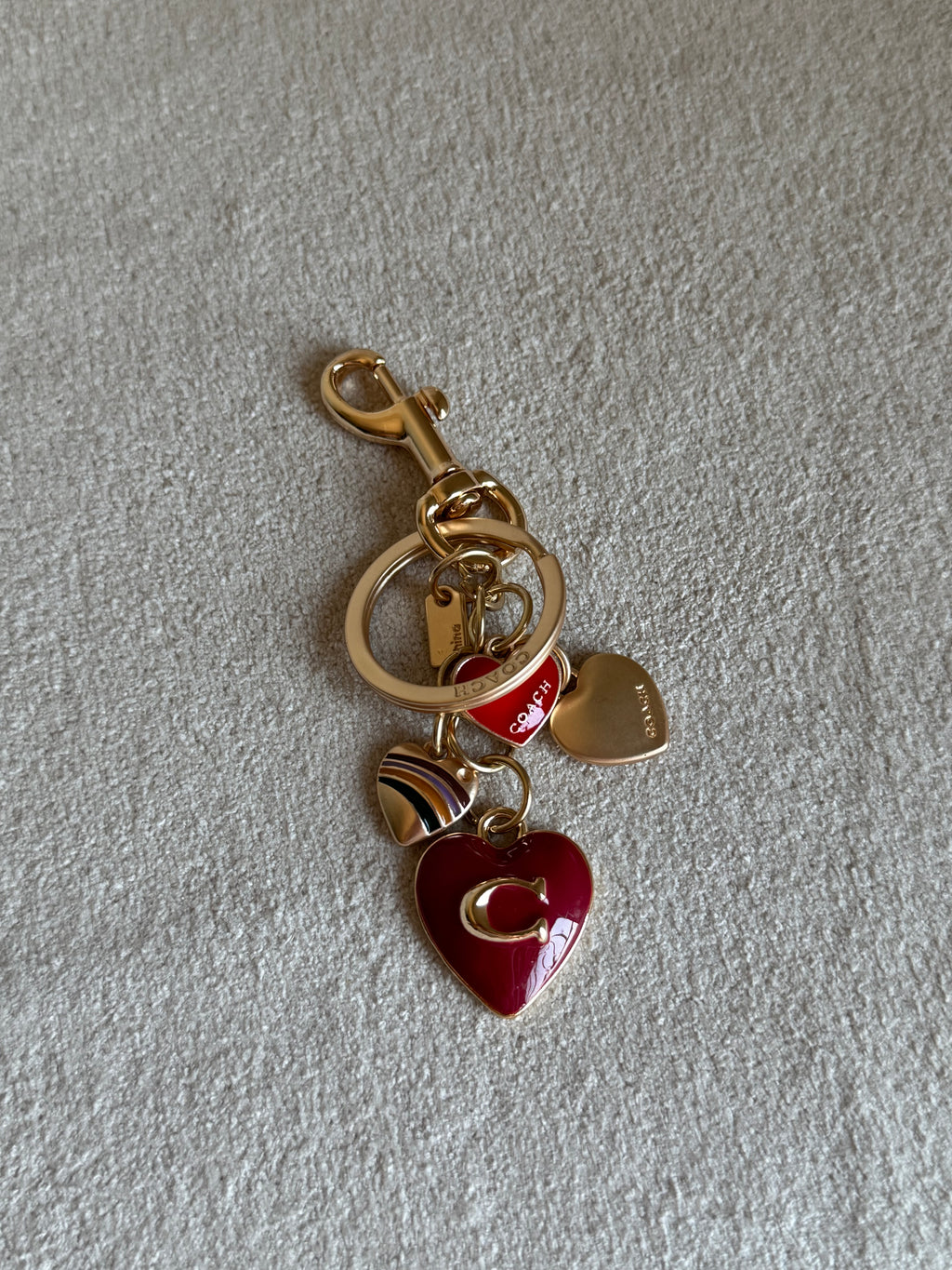 PREMIUM Coach Love Hearts Bag Charm