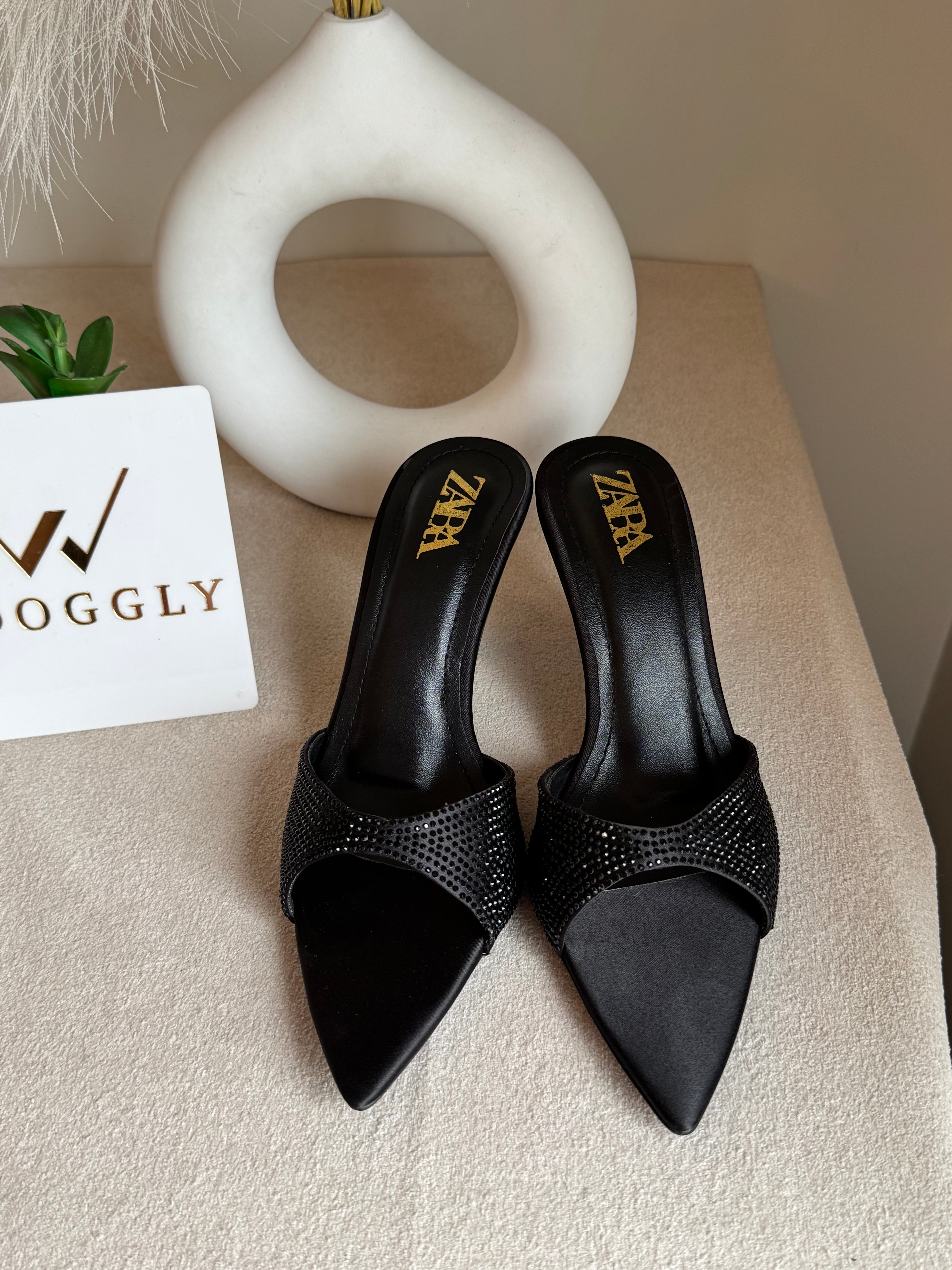 Bling Zara Heels - Black